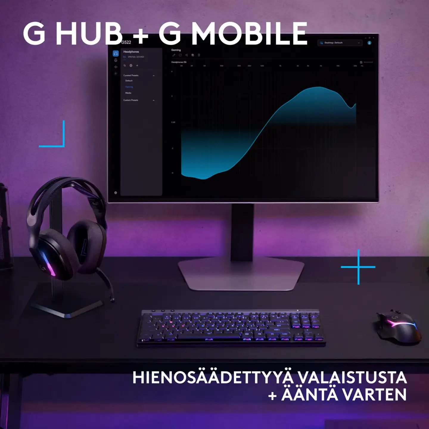 Logitech G522 LIGHTSPEED langattomat pelikuulokkeet musta - 3