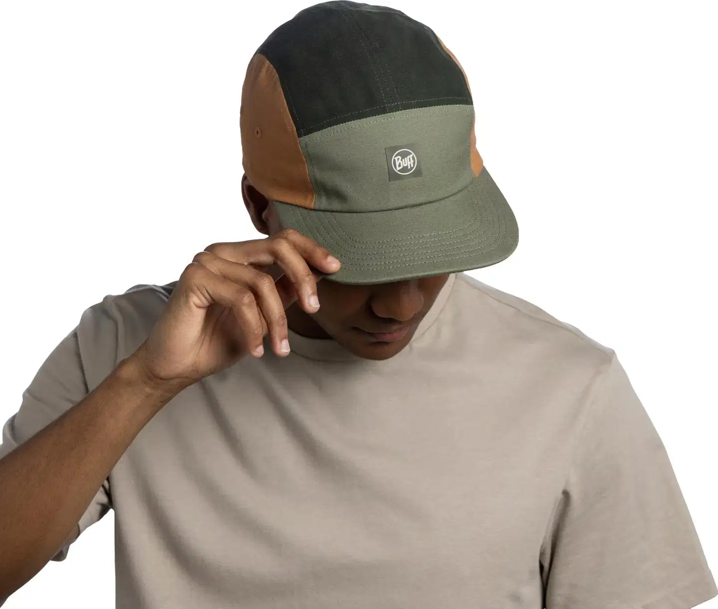 Buff unisex lippis 5 Panel Venture Cap - Khaki - 3