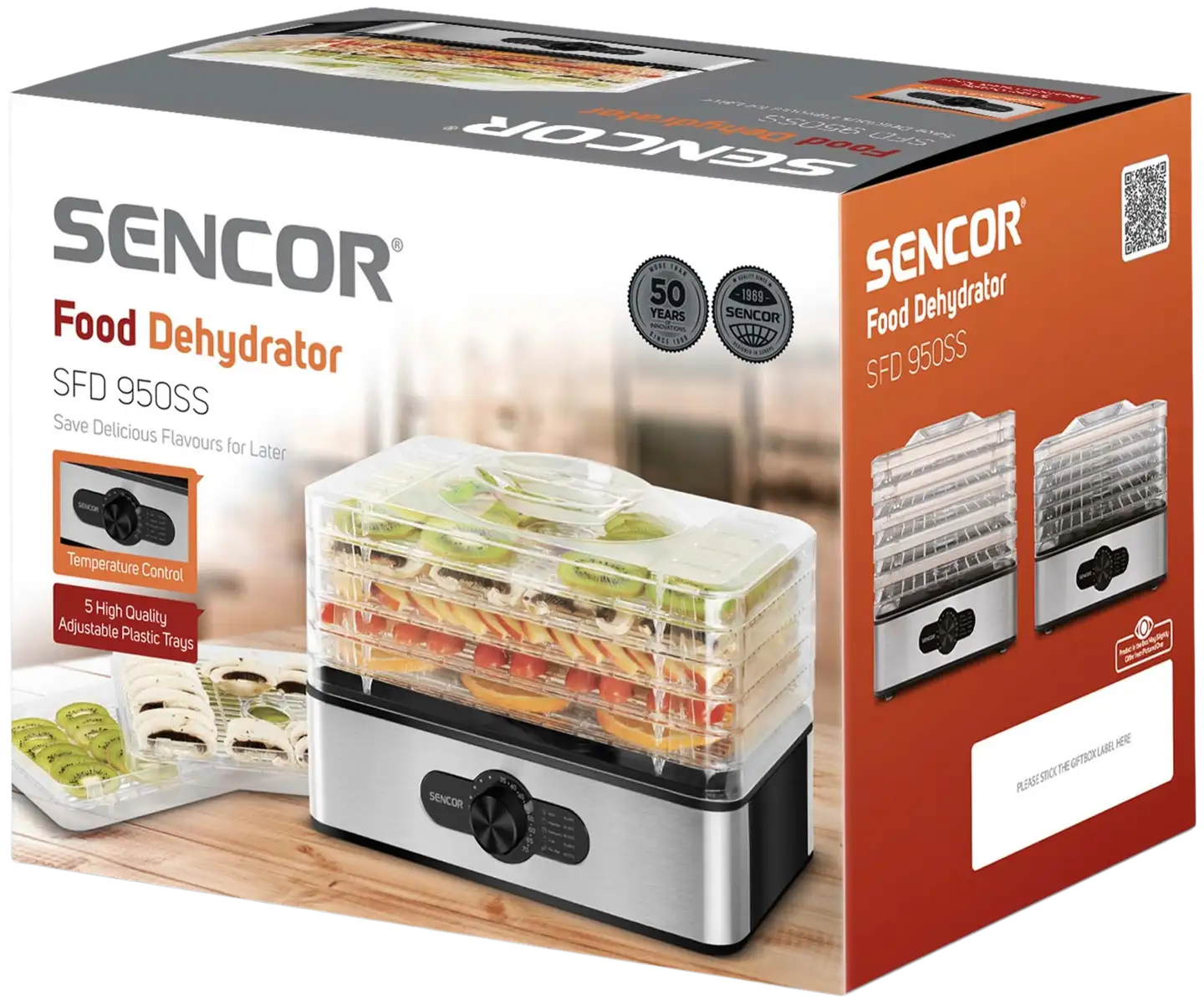 Sencor ruoka- ja hyötykasvikuivuri SFD 950SS - 6