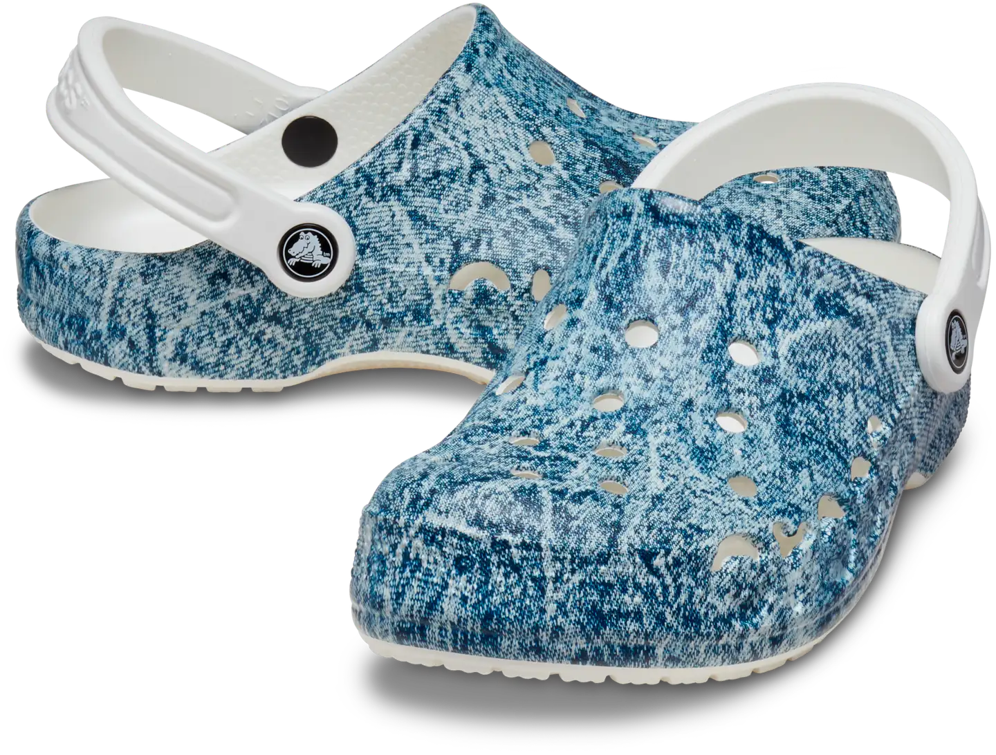 Baya Denim Clog - White/Multi - 2