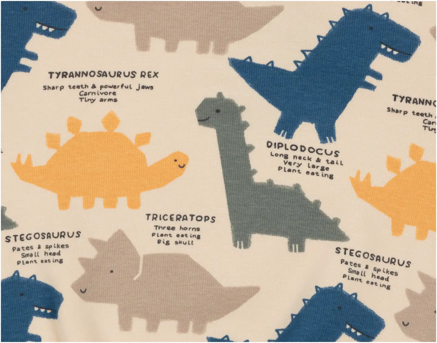 TEX BABY vauvojen collegesetti Dino - ECRU 2 - 3