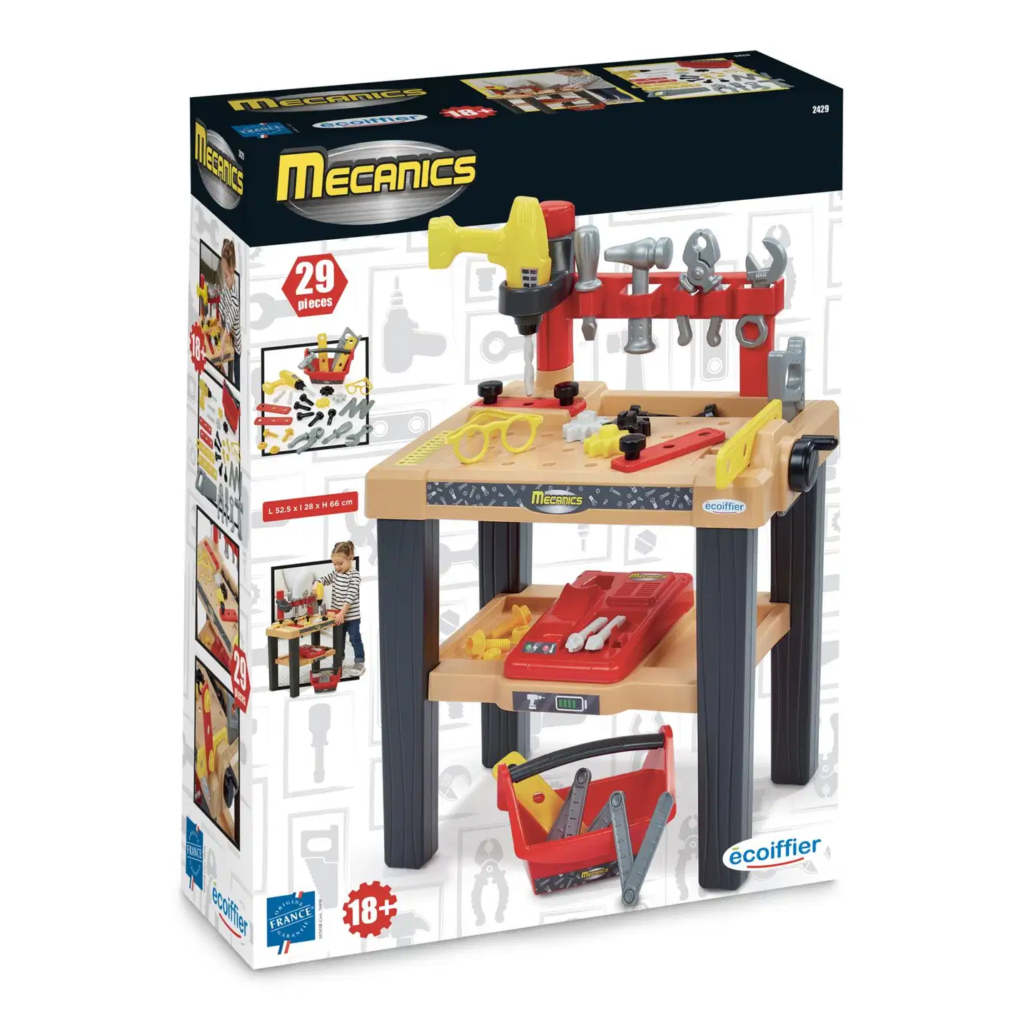 Ecoiffier - Mecanics - Iso työkalupenkki - 2