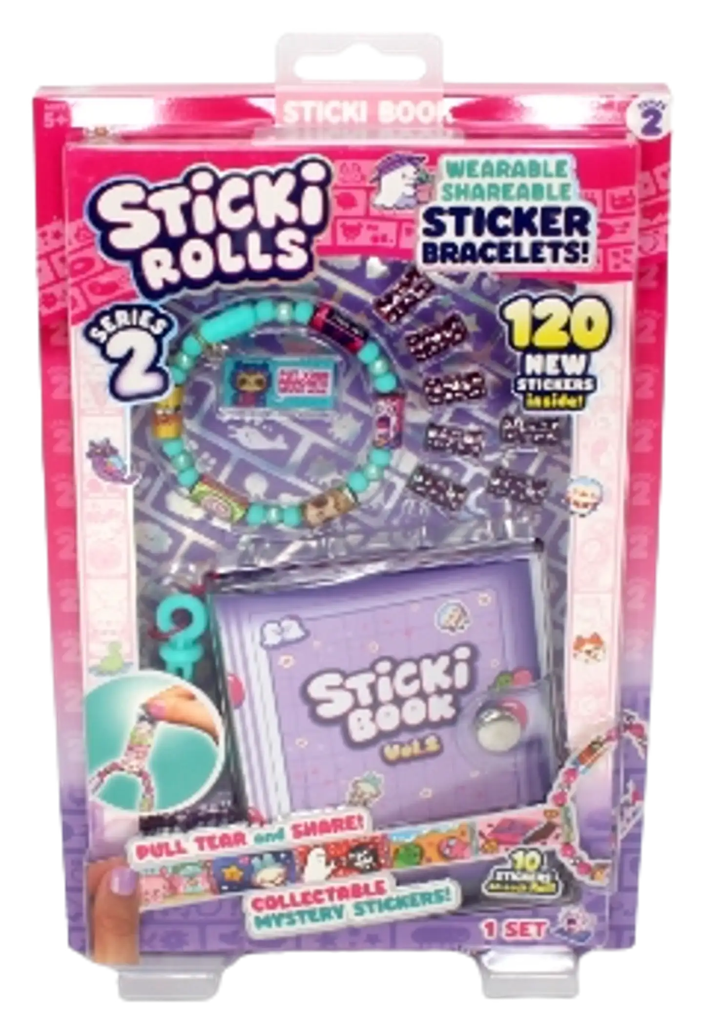 Sticki Rolls rannekoru tarroilla ja tarrakirjalla - 1