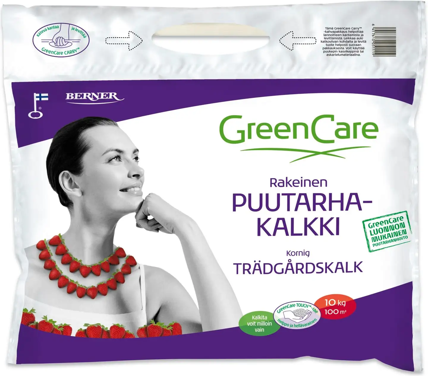 GreenCare 10kg rakeinen puutarhakalkki