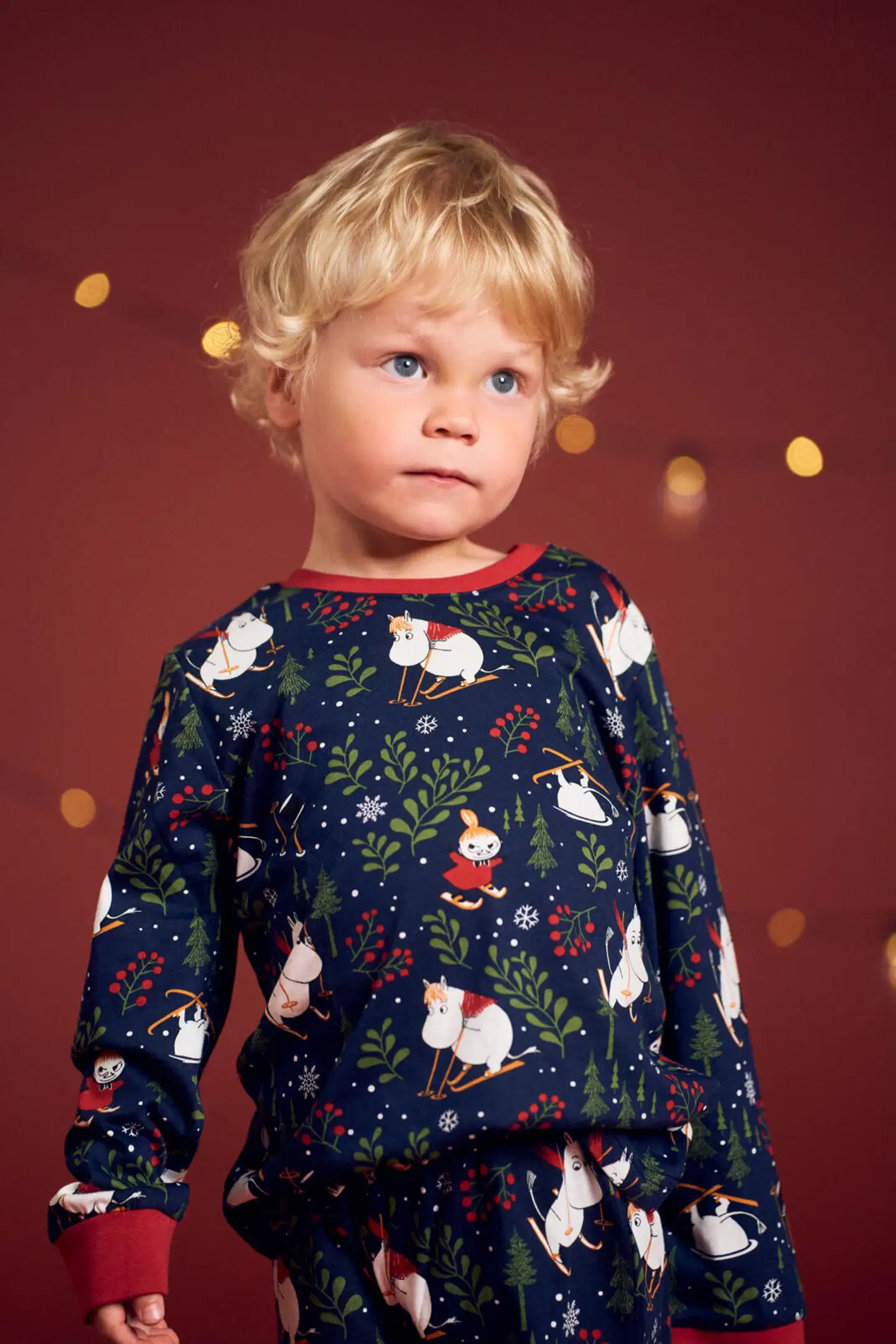Muumi lasten pyjama Hiihtoretki 593709 - tummansininen - 8
