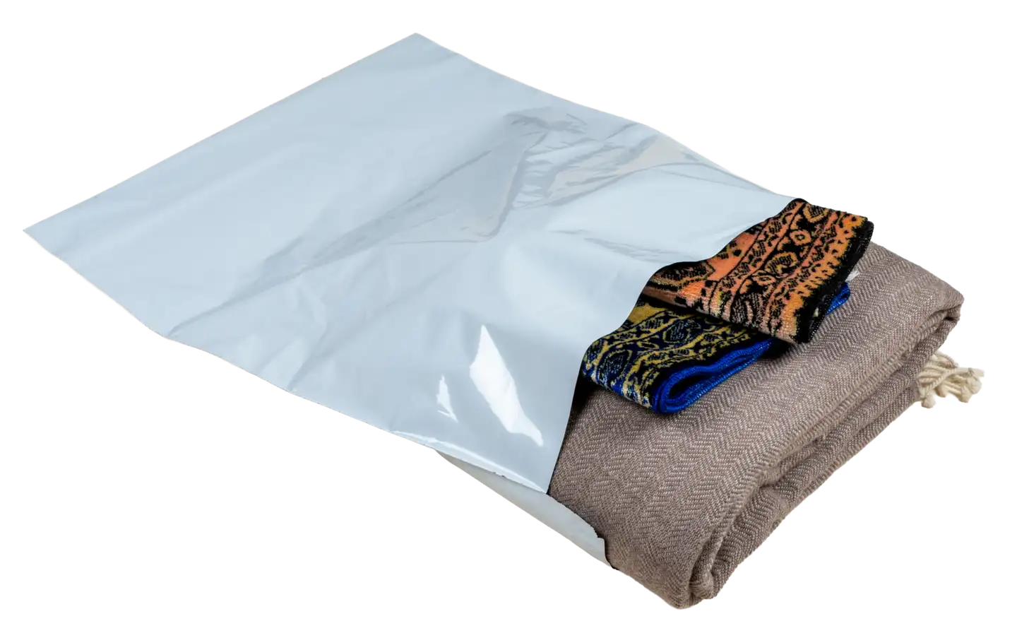 Luontevat postituspussi 450x550 mm valkoinen tarrasuljenta 10 kpl - 4