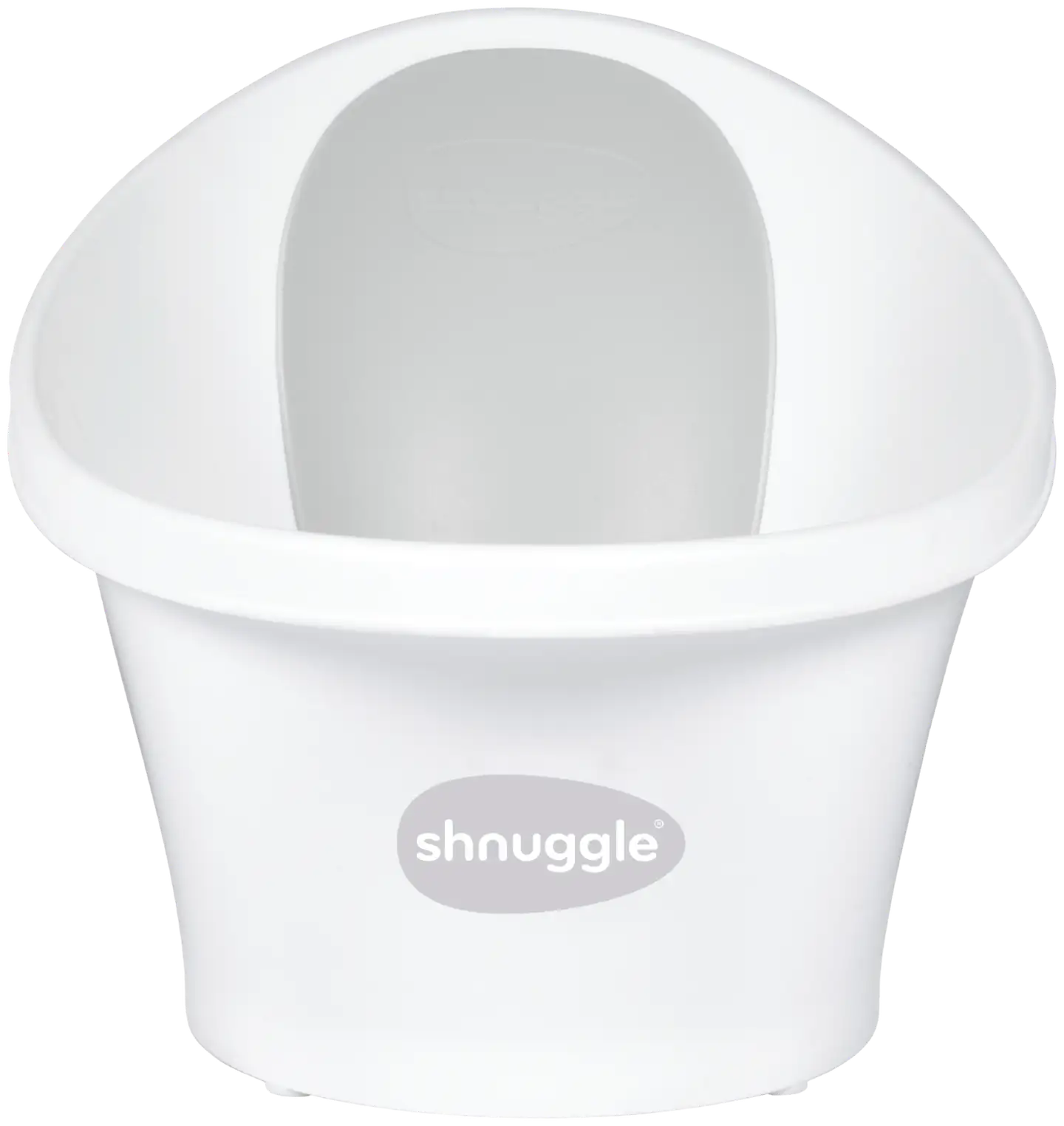 Shnuggle valkoinen/harmaa vauvan kylpyamme on suunniteltu tekemään kylpemisestä vähemmän stressaavaa vanhemmille ja hauskaa vauvalle. - 1