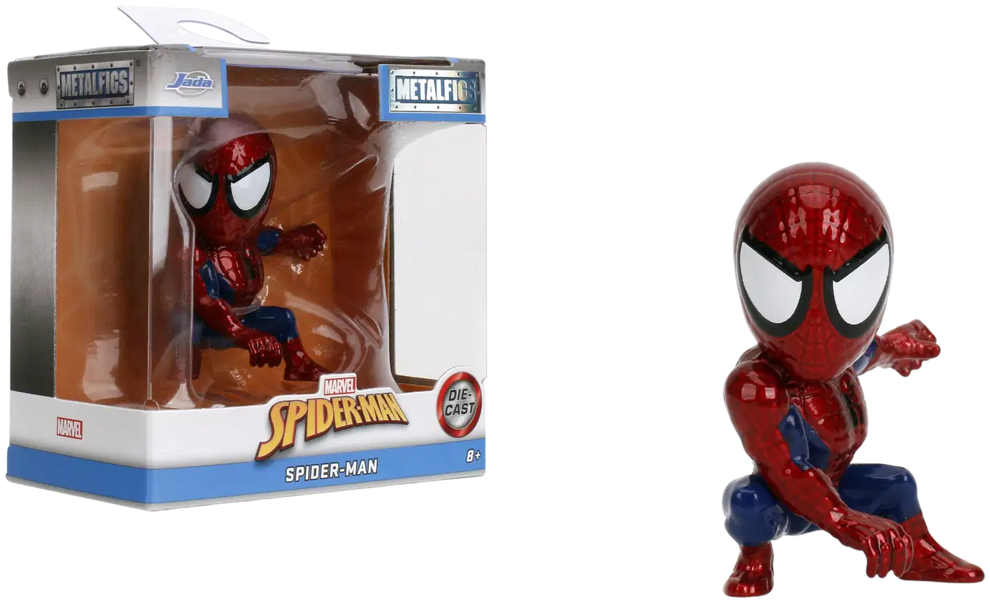 Jada Marvel Spider-Man, keräilyhahmot 6,5 cm, metallivalettu (die-cast), neljä erilaista, myydään yksittäin - 5
