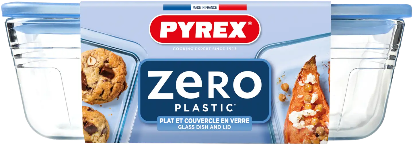 Pyrex lasivuoka lasikannella 24 x 19 x 8 cm 2,6 l Pure Glass - 2