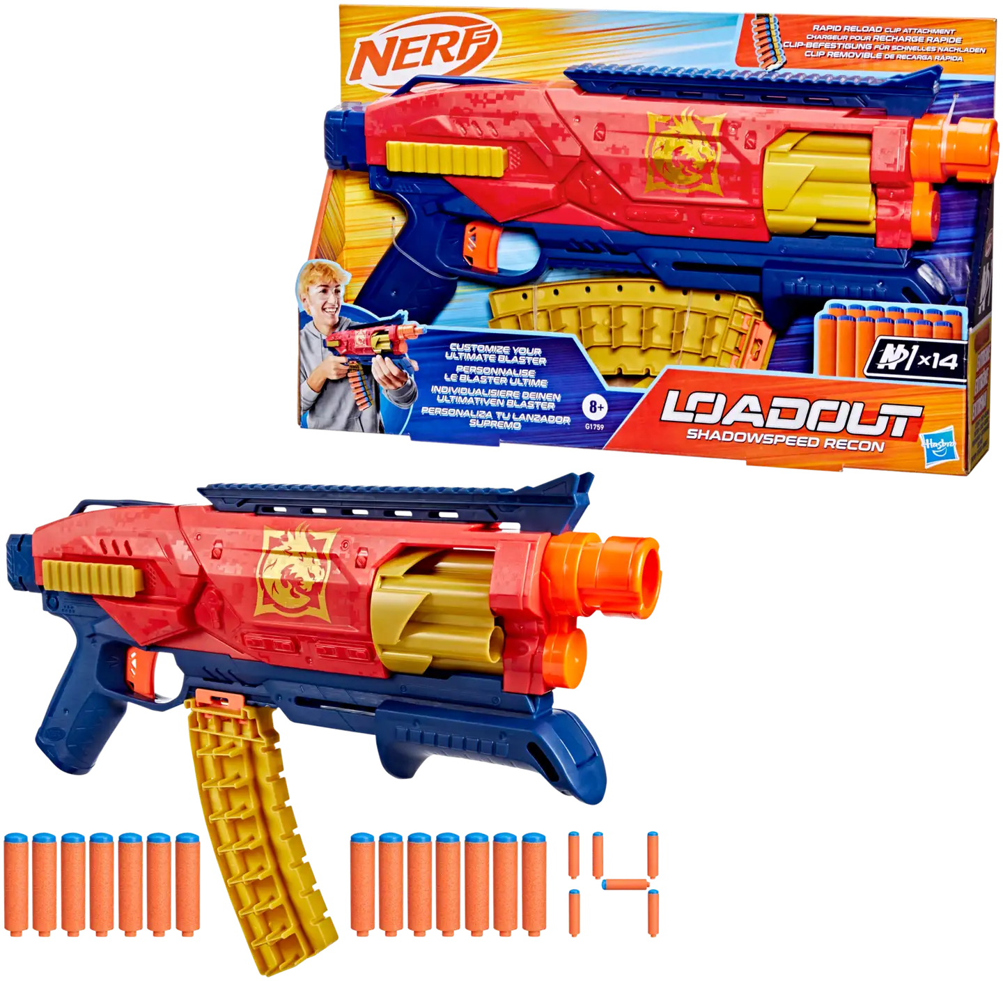 Nerf Loadout leikkipyssy Shadowspeed recon - 3
