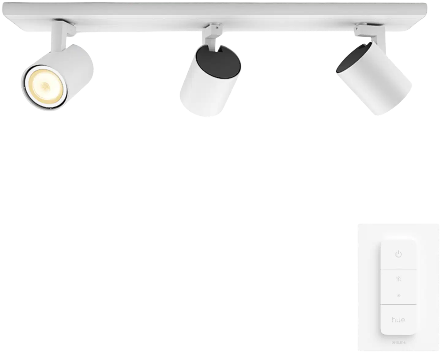 Philips Hue Runner -kohdevalaisin kolmella spotilla 4.2W 2200-6500K 400LM valkoinen - 1