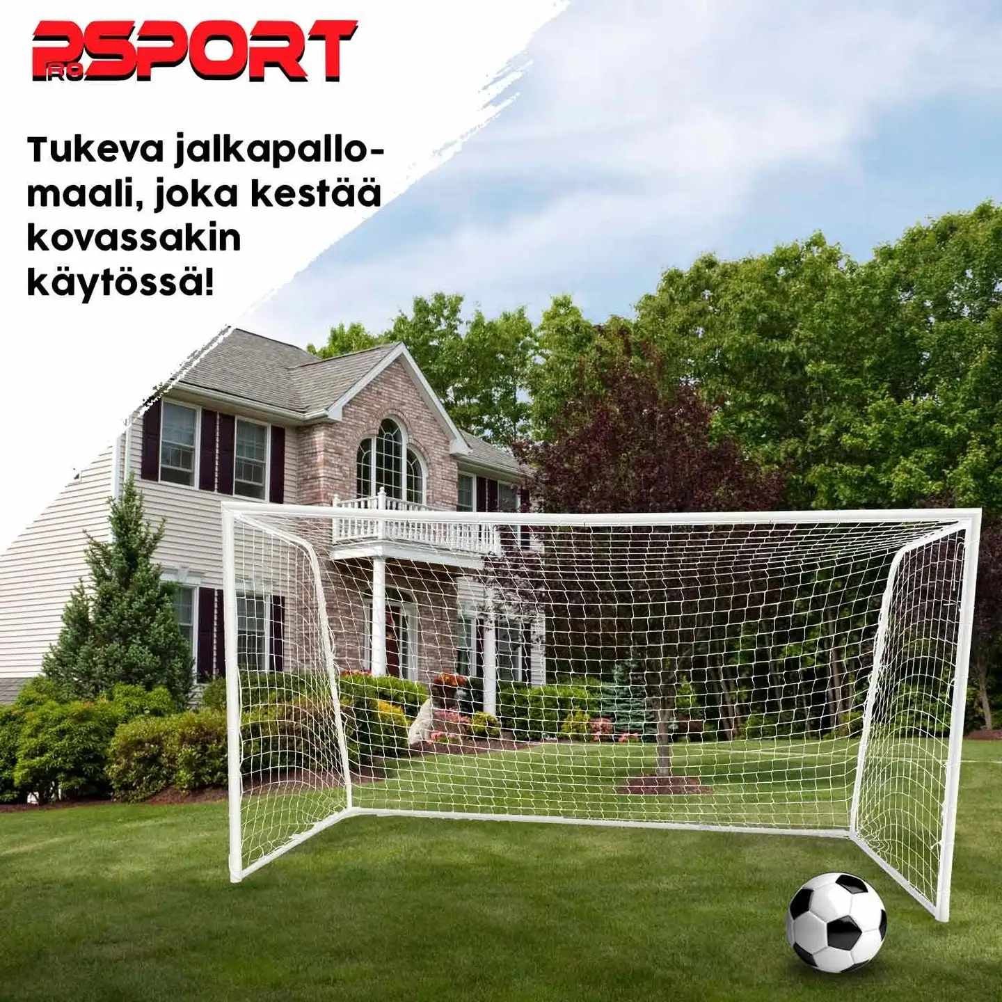 ProSport jalkapallomaali tukeva 210x150x50 cm - 3
