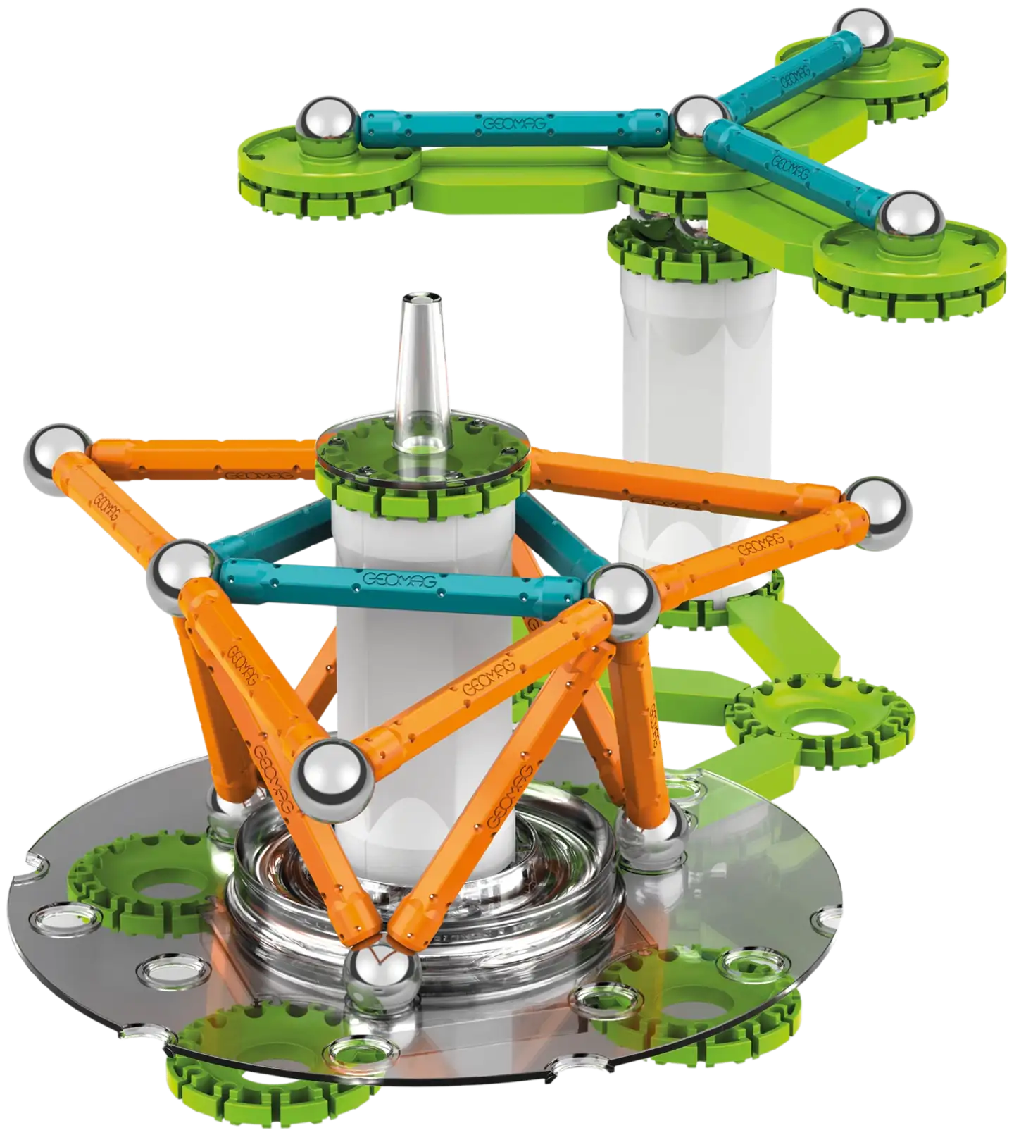 Geomag Mechanics Motion Magneettiset ratakset 2 kpl magneettinen rakennussarja 96 osaa - 2