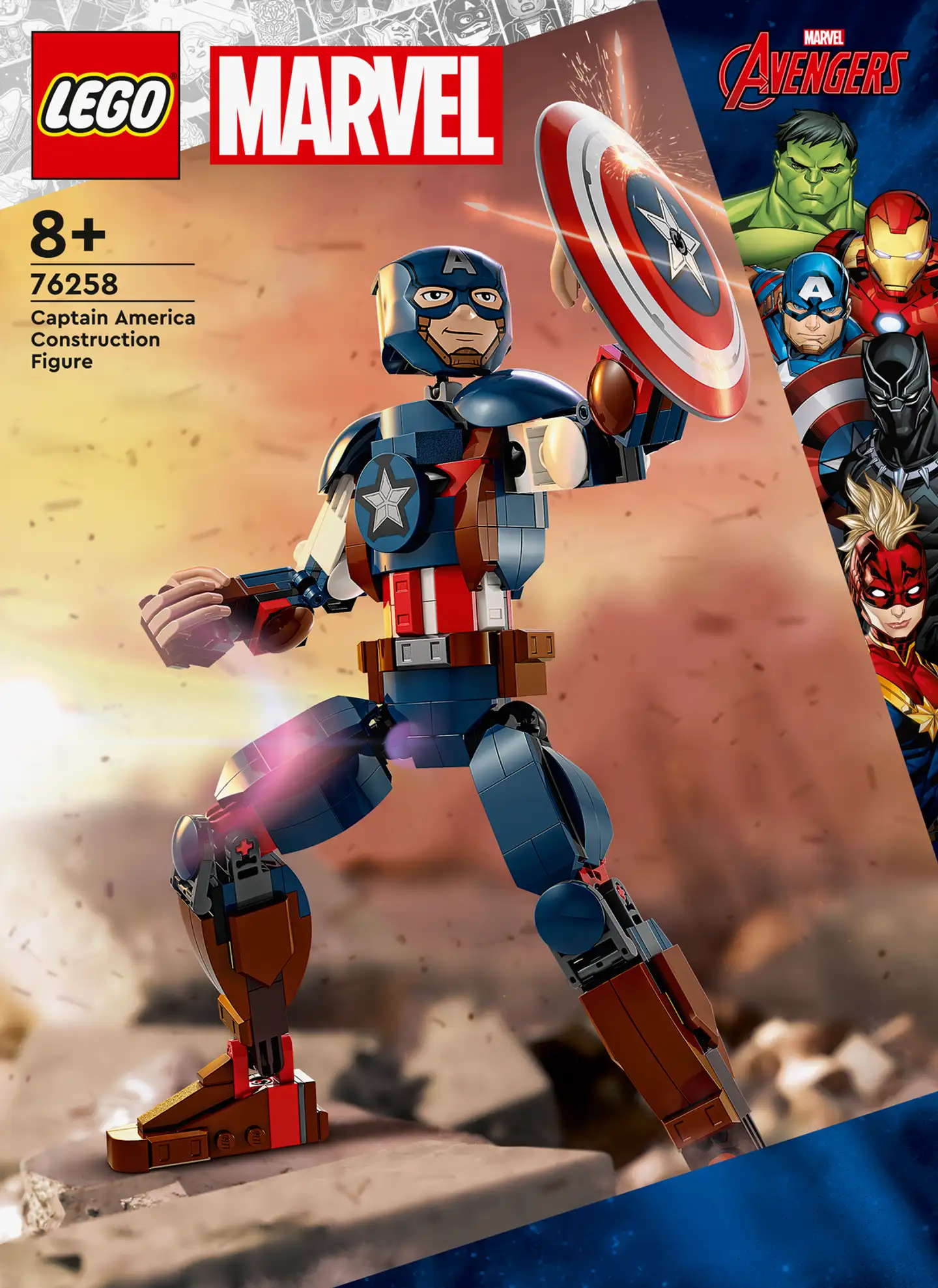 LEGO®  Super Heroes Marvel 76258 Captain American‑hahmo - 3