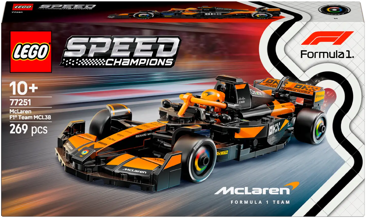 LEGO® Speed Champions McLaren F1® Team MCL38 kilpa-auto 77251 - 2