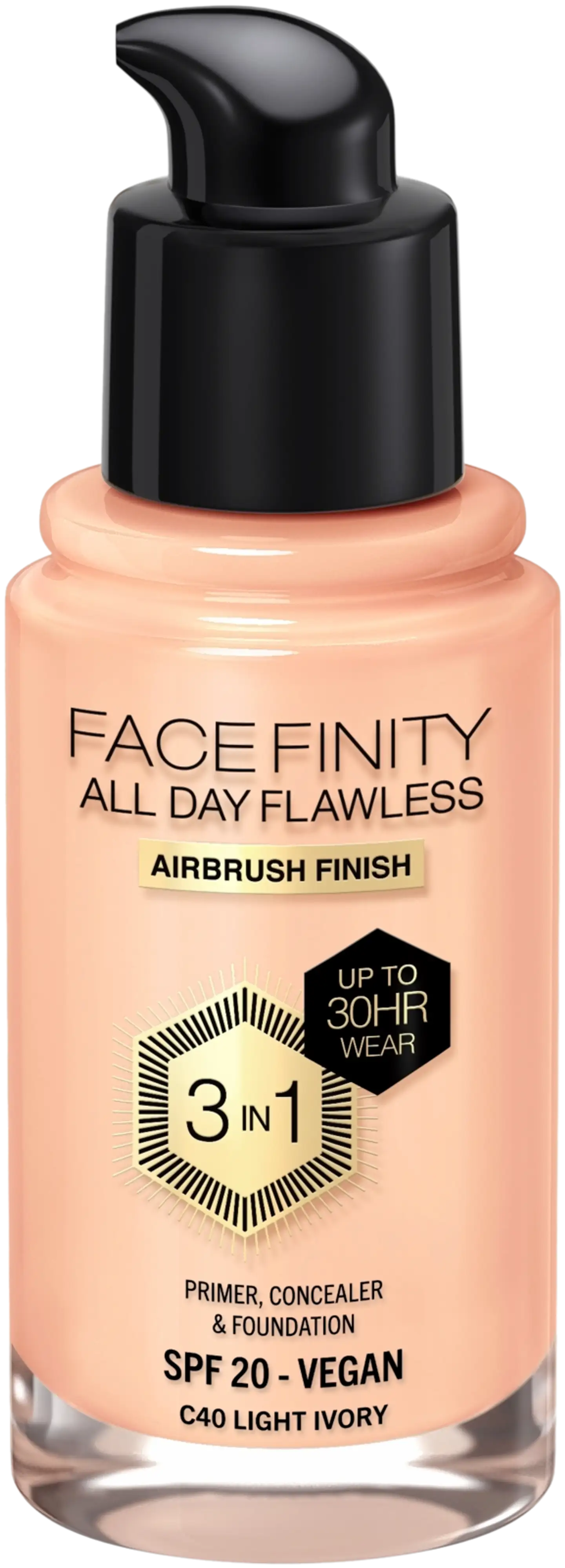 Max Factor Facefinity All Day Flawless Foundation meikkivoide 30 ml - Light ivory - 2