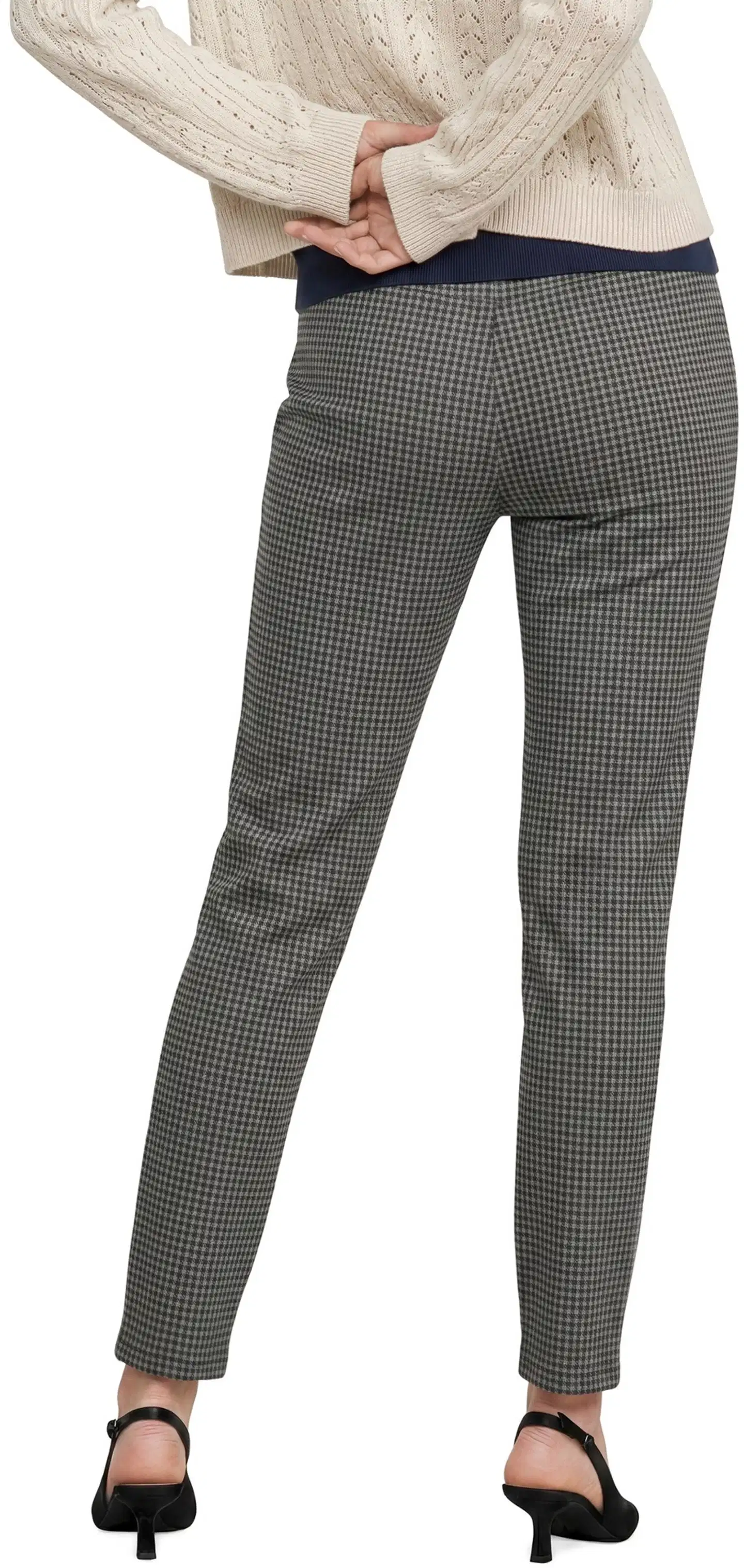 London Fog naisten jacquard-leggingsit 222L263309 - black grey aop - 3