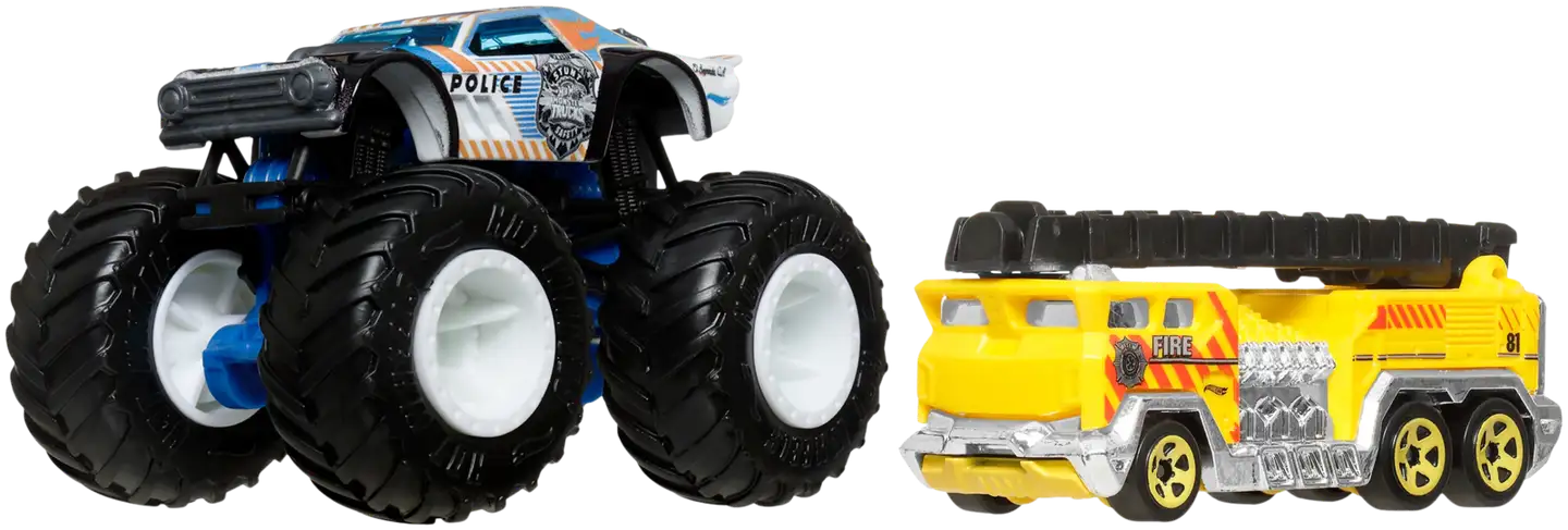 Hot Wheels monsteriauto + pikkuauto - 6