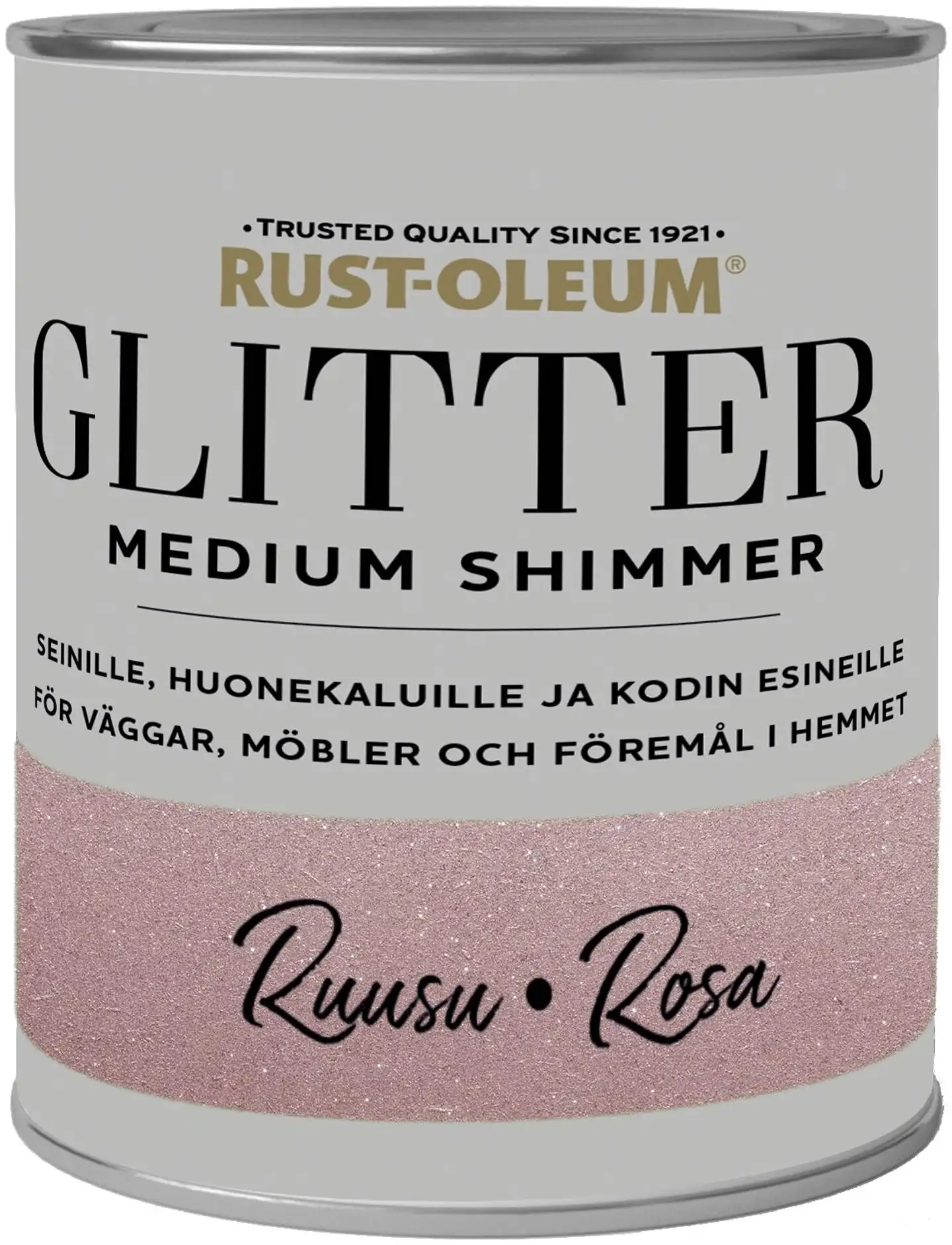 Rust-Oleum Glitter  Medium shimmer 750ML Rose Gold Seinämaali