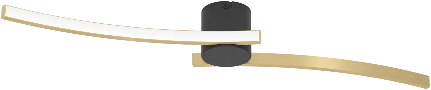 EGLO kattovalaisin Aieta LED 12W musta/messinki - 1