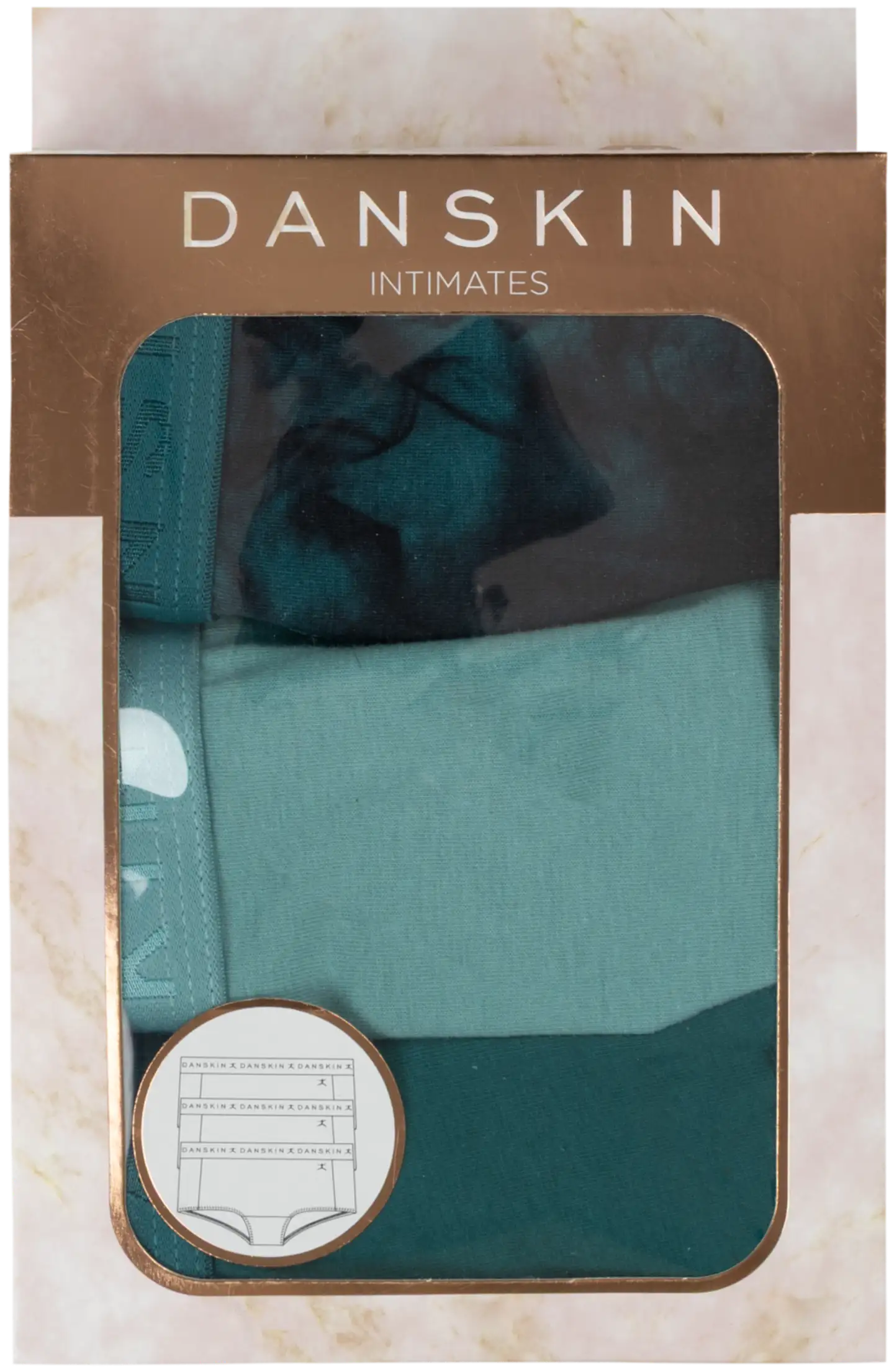 Danskin naisten hipsterit 3-pack 210D082642 - Multicolor - 3