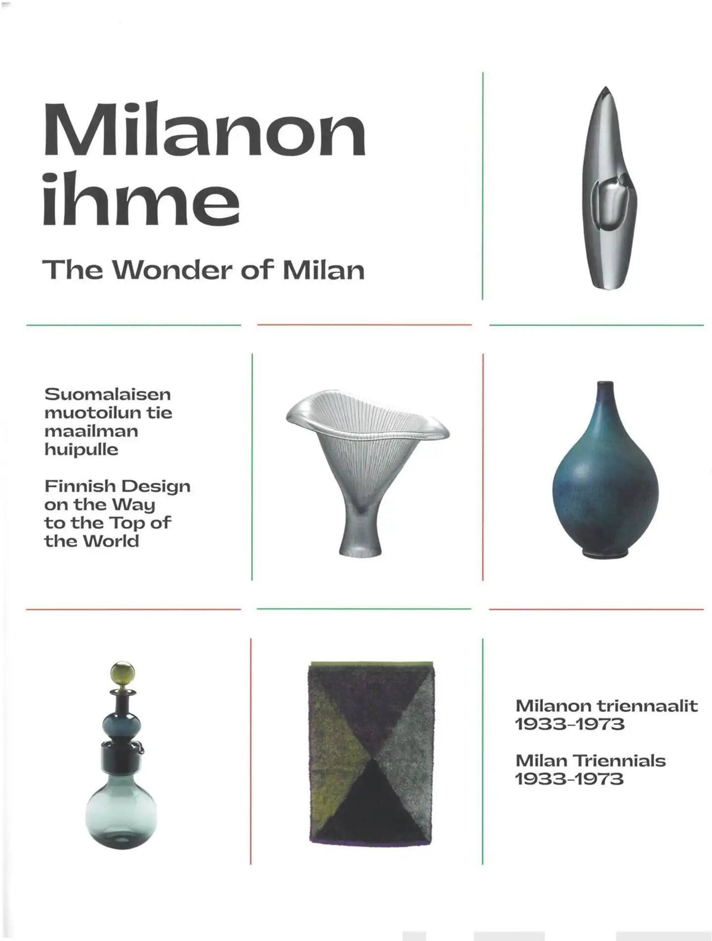 Milanon ihme - The Wonder of Milan - Suomalaisen muotoilun tie maailman huipulle - Finnish Design on the Way to the Top of the World : Milanon triennaalit 1933-1973  - Milan Triennials 1933-1973