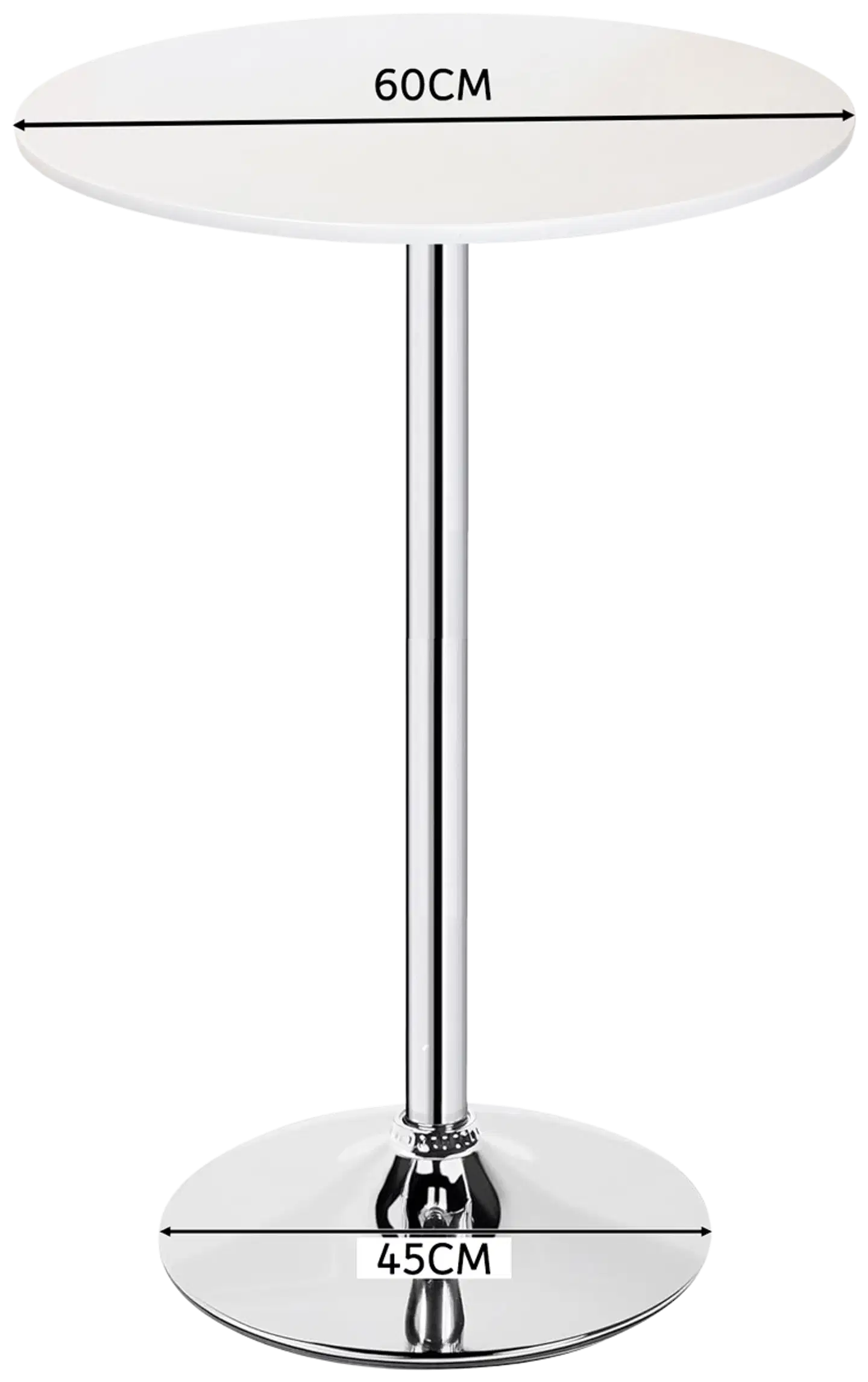 Lykke baaripöytä comfort 60x105 cm, musta - 6