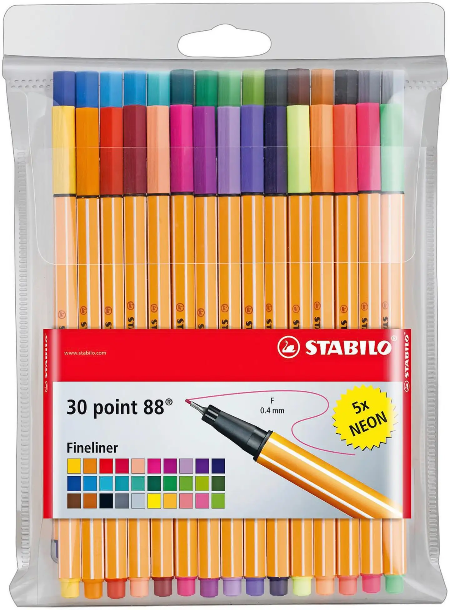 Stabilo tussikynä Point 88 Fineliner 30 väriä