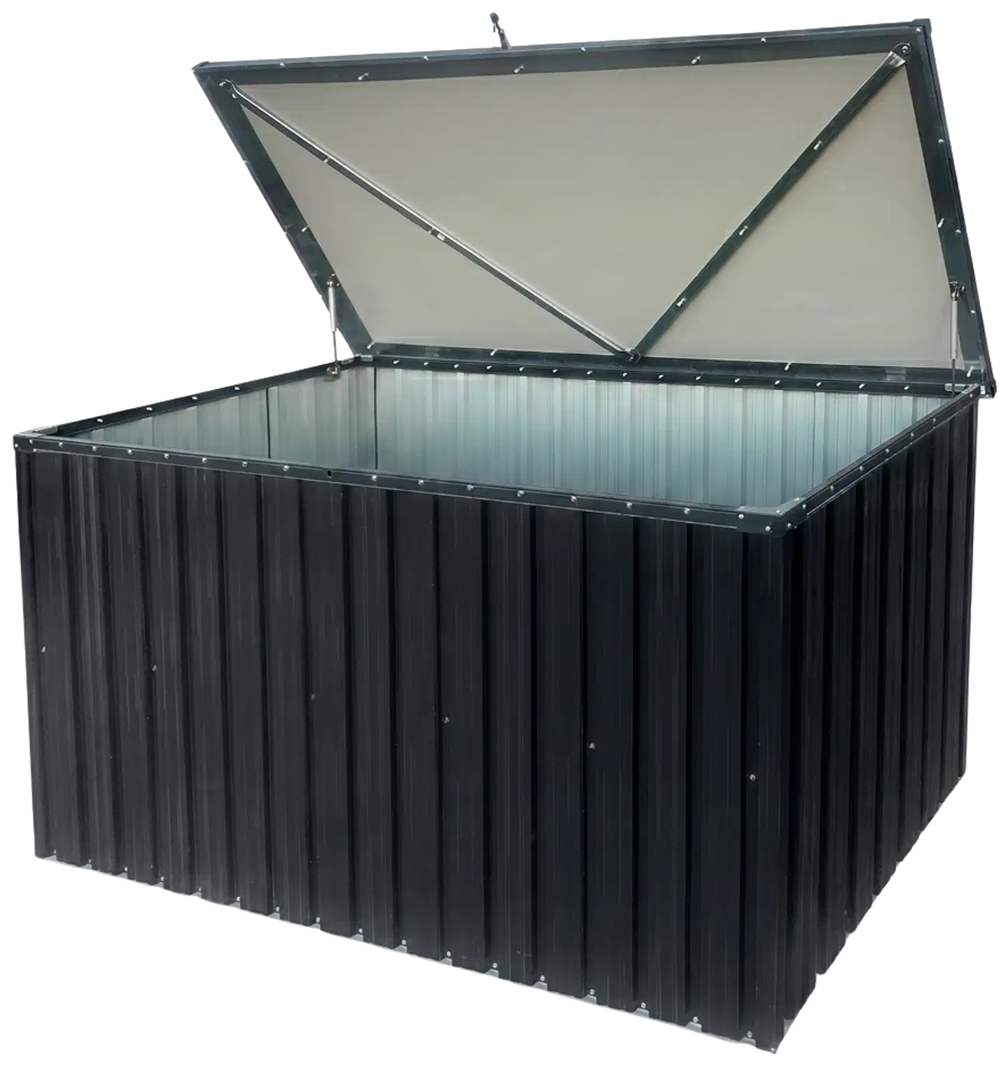 Fornorth säilytyslaatikko ulos 131x78x73cm 610l, musta - 1