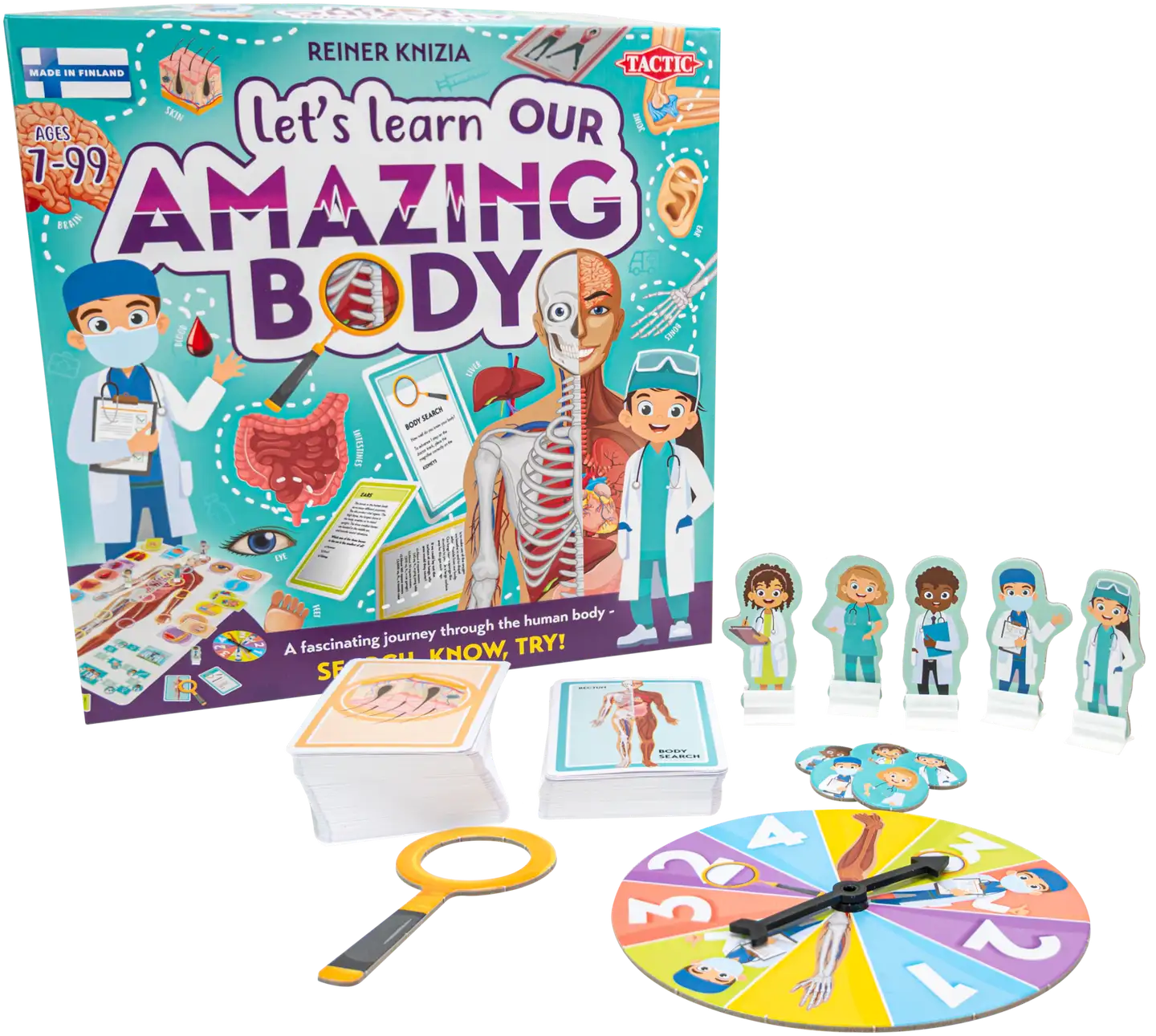 Tactic lautapeli Let's learn Our Amazing Body englanninkielinen - 3