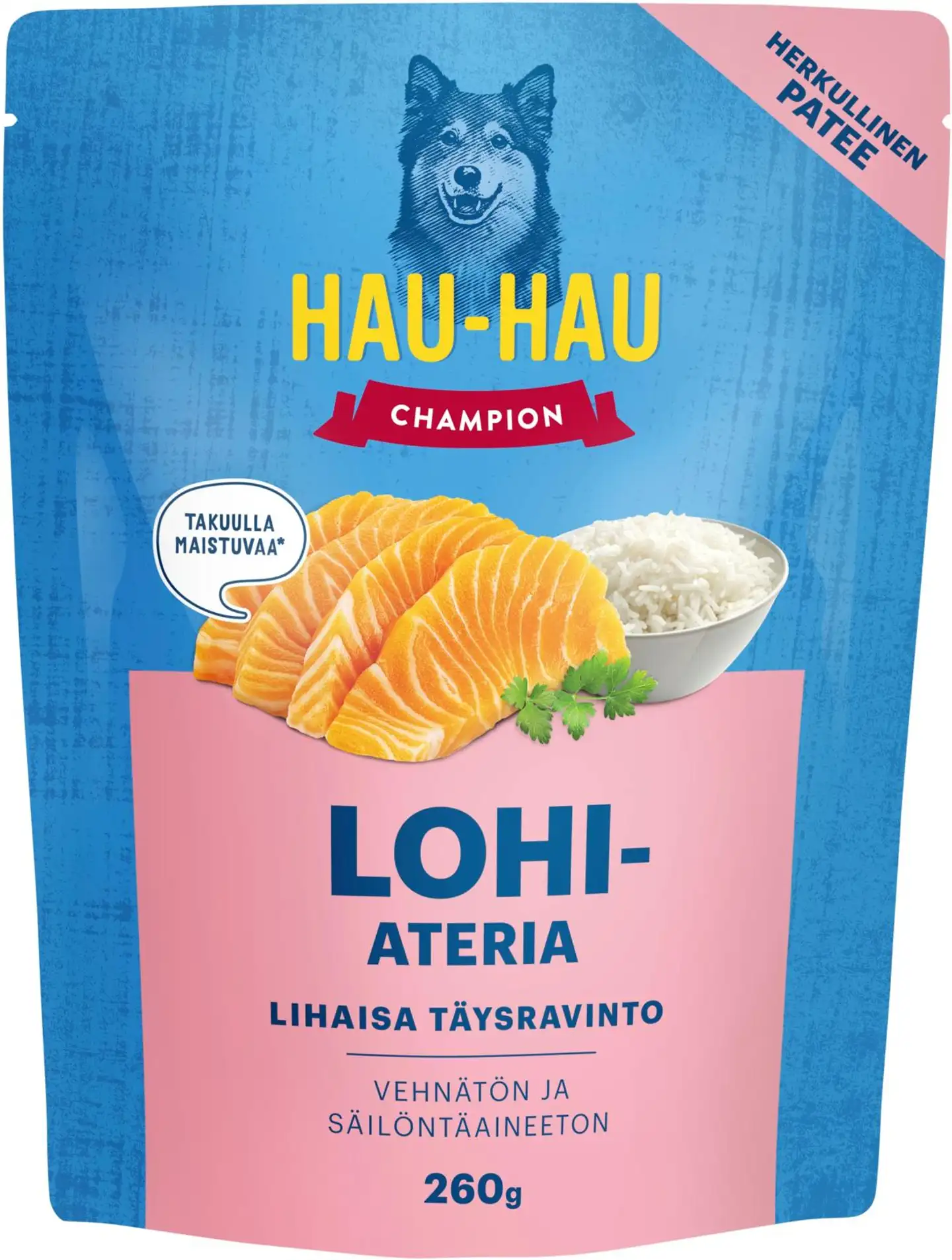 Hau-Hau Champion Lohiateria täysravinto 260 g