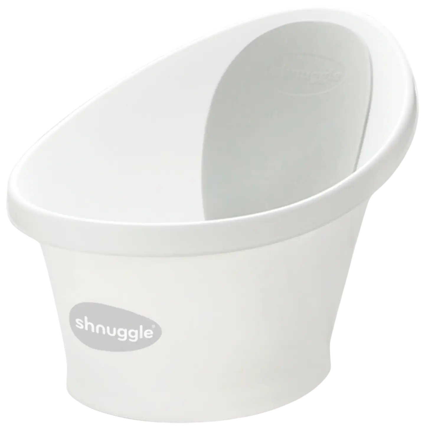 Shnuggle valkoinen/harmaa vauvan kylpyamme on suunniteltu tekemään kylpemisestä vähemmän stressaavaa vanhemmille ja hauskaa vauvalle. - 2
