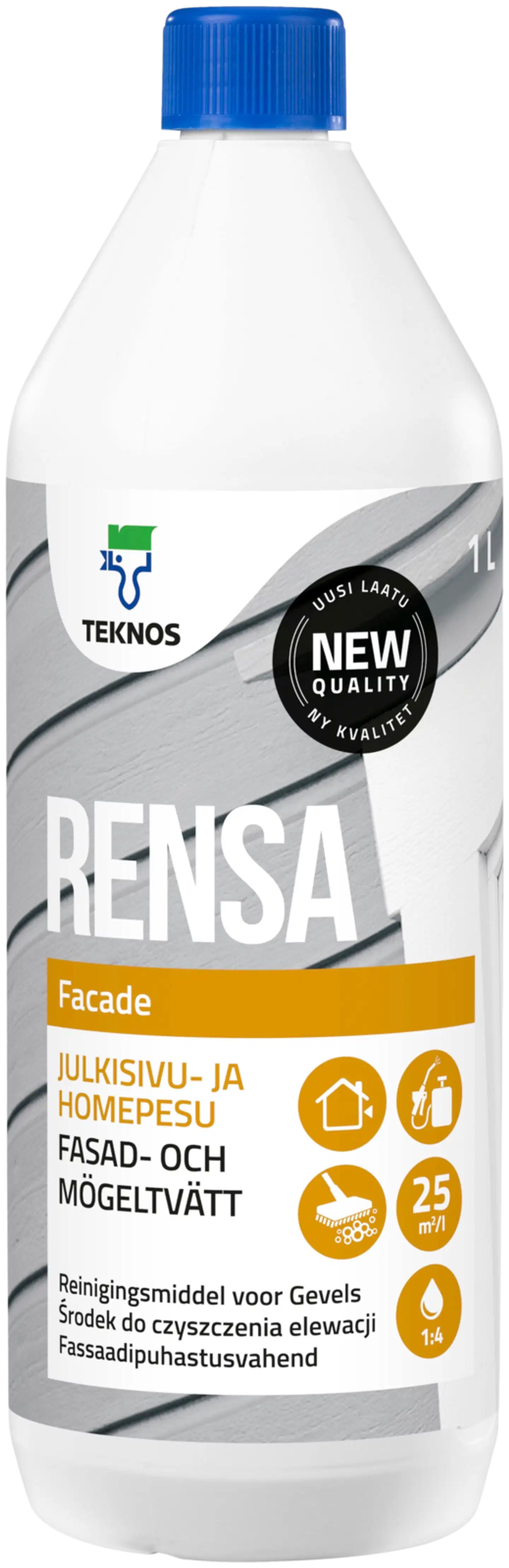 Teknos julkisivu- ja homepesu Rensa Facade 1 l