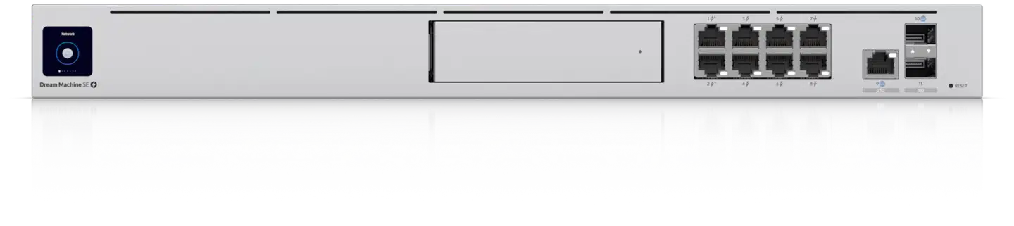 Ubiquiti räkkiasenteinen 10 Gbps yhdyskäytävä integroidulla PoE-kytkimellä UDM-SE - 2