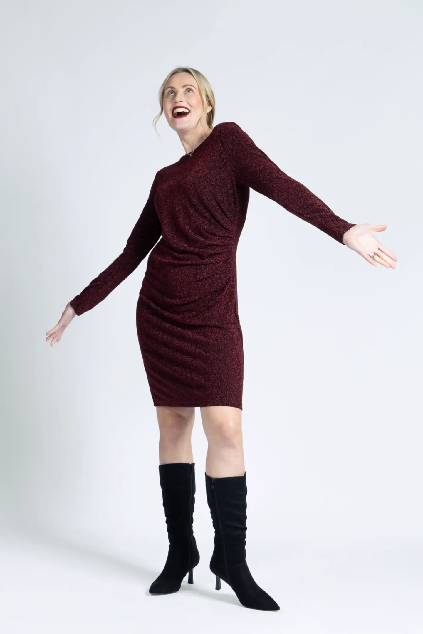 House naisten glittermekko 218H402523 - Salsa - 5