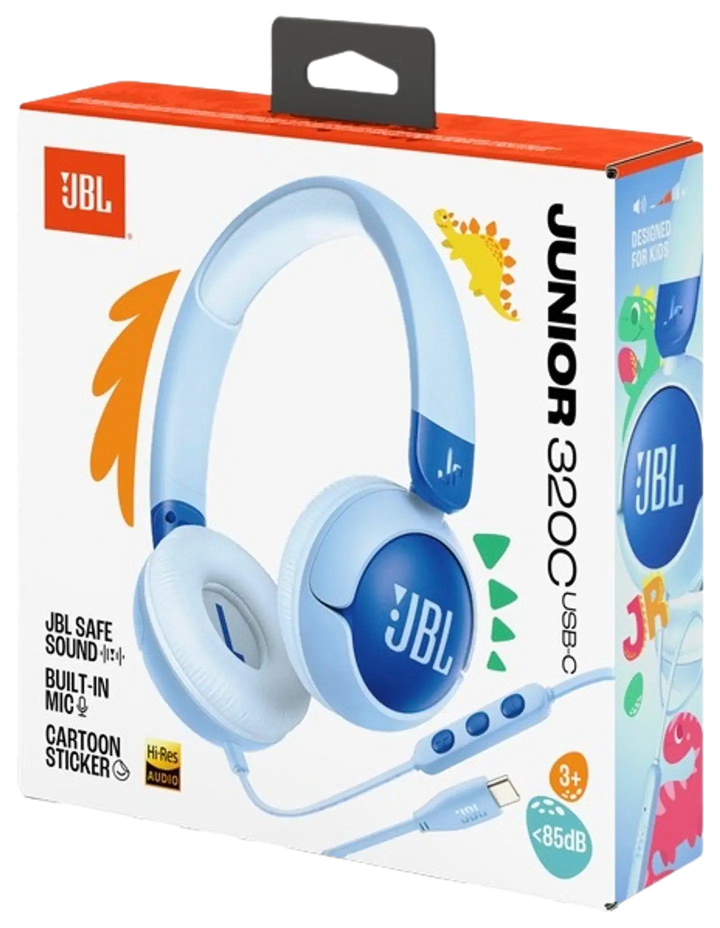 JBL lasten langalliset sankakuulokkeet Junior 320C, sininen - 8