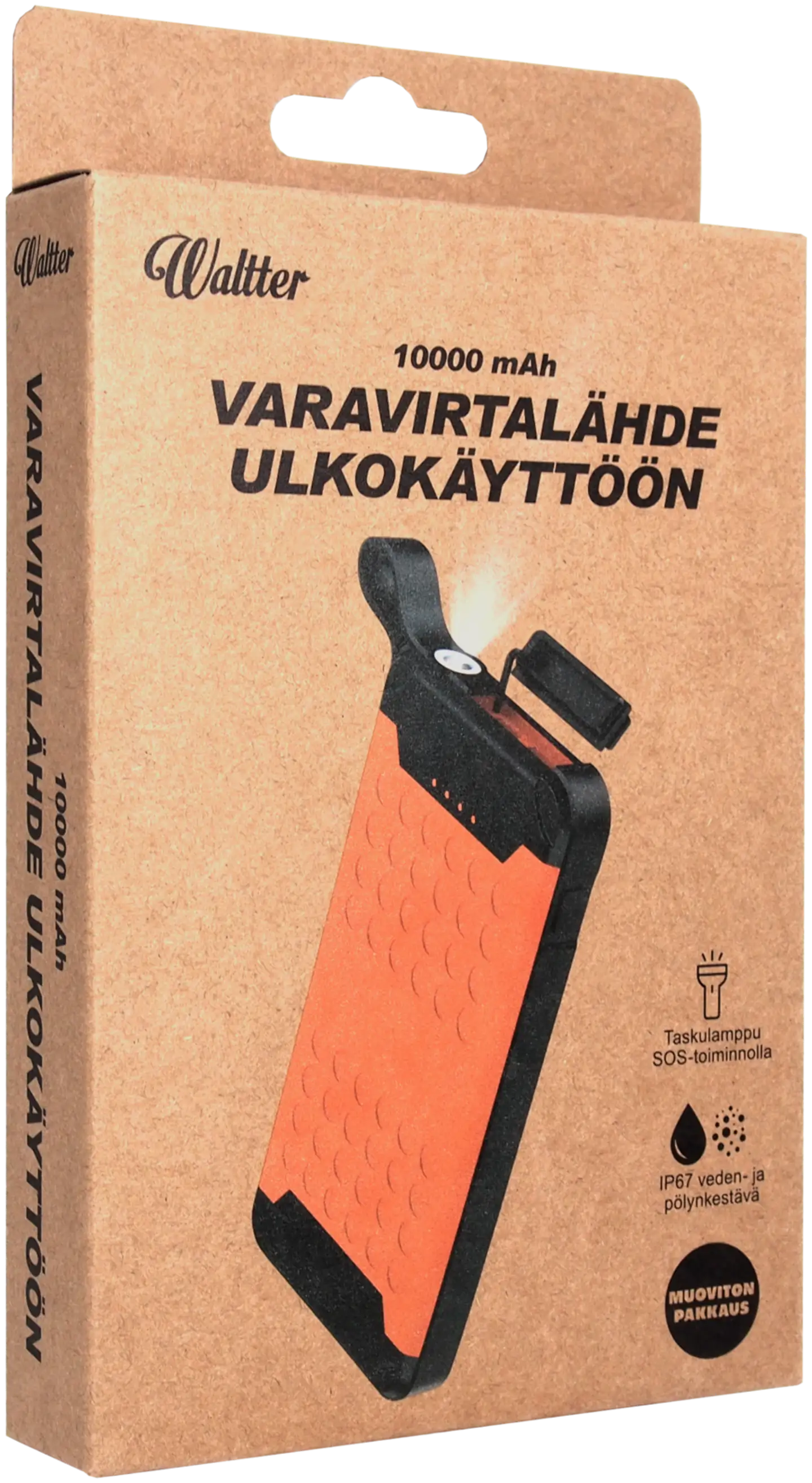 Waltter Eco 10000mAh virtapankki ulkokäyttöön - 1
