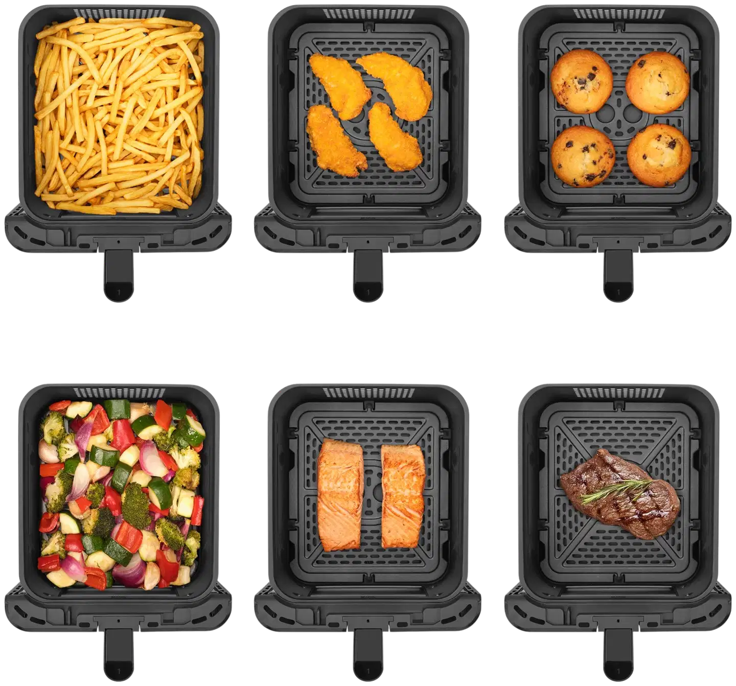 SENCOR Dual Air Fryer kiertoilmakypsennin SFR 1250BK - 4