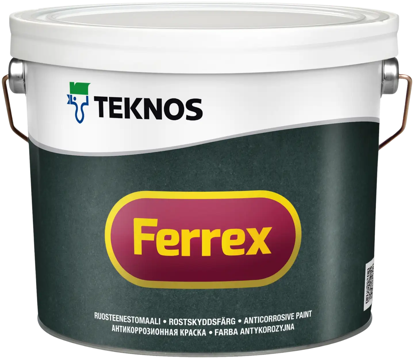 Teknos ruosteenestomaali Ferrex 3 l harmaa himmeä