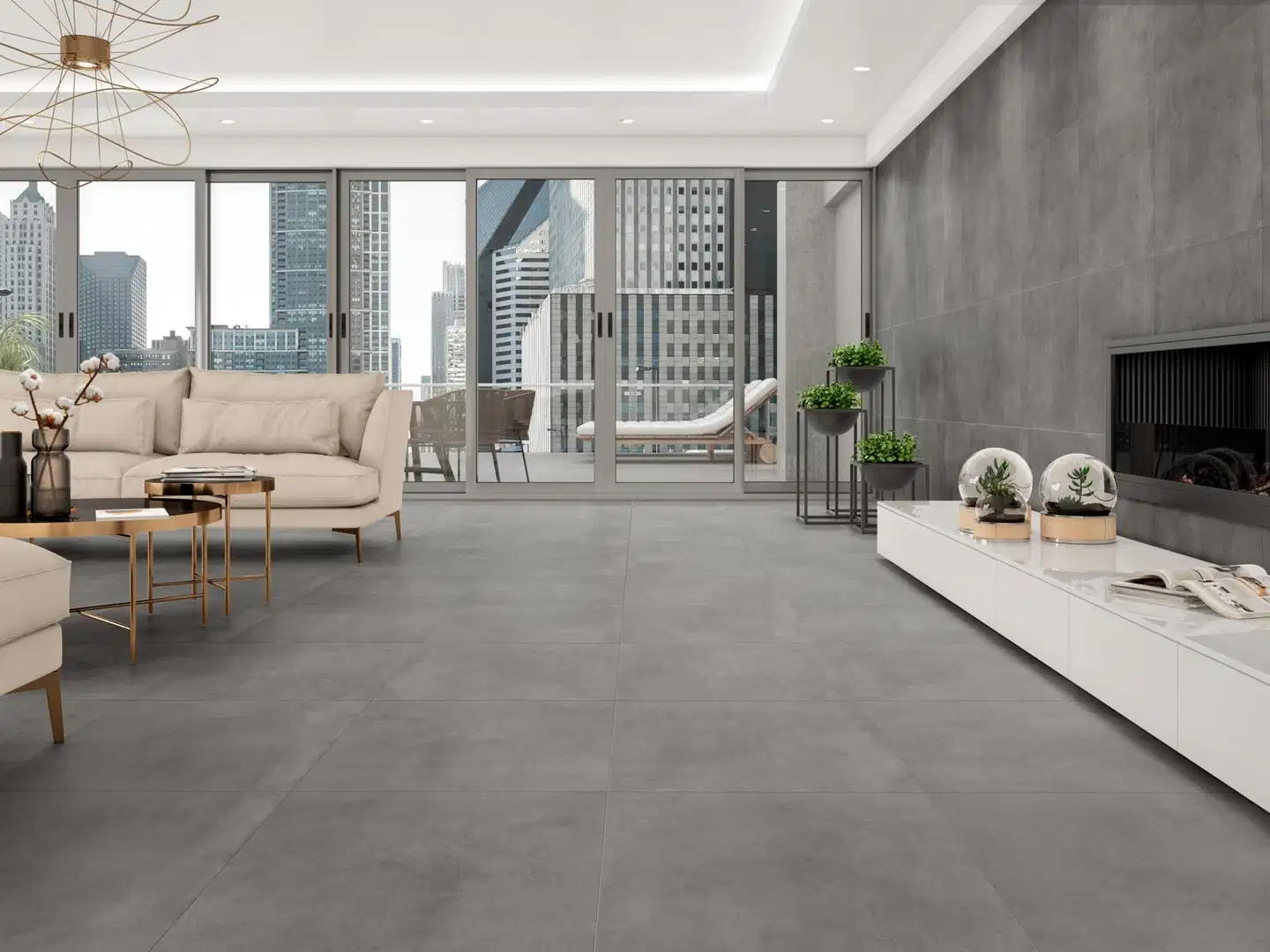 Lattialaatta Cancan Gray 60 x 60 cm - 4