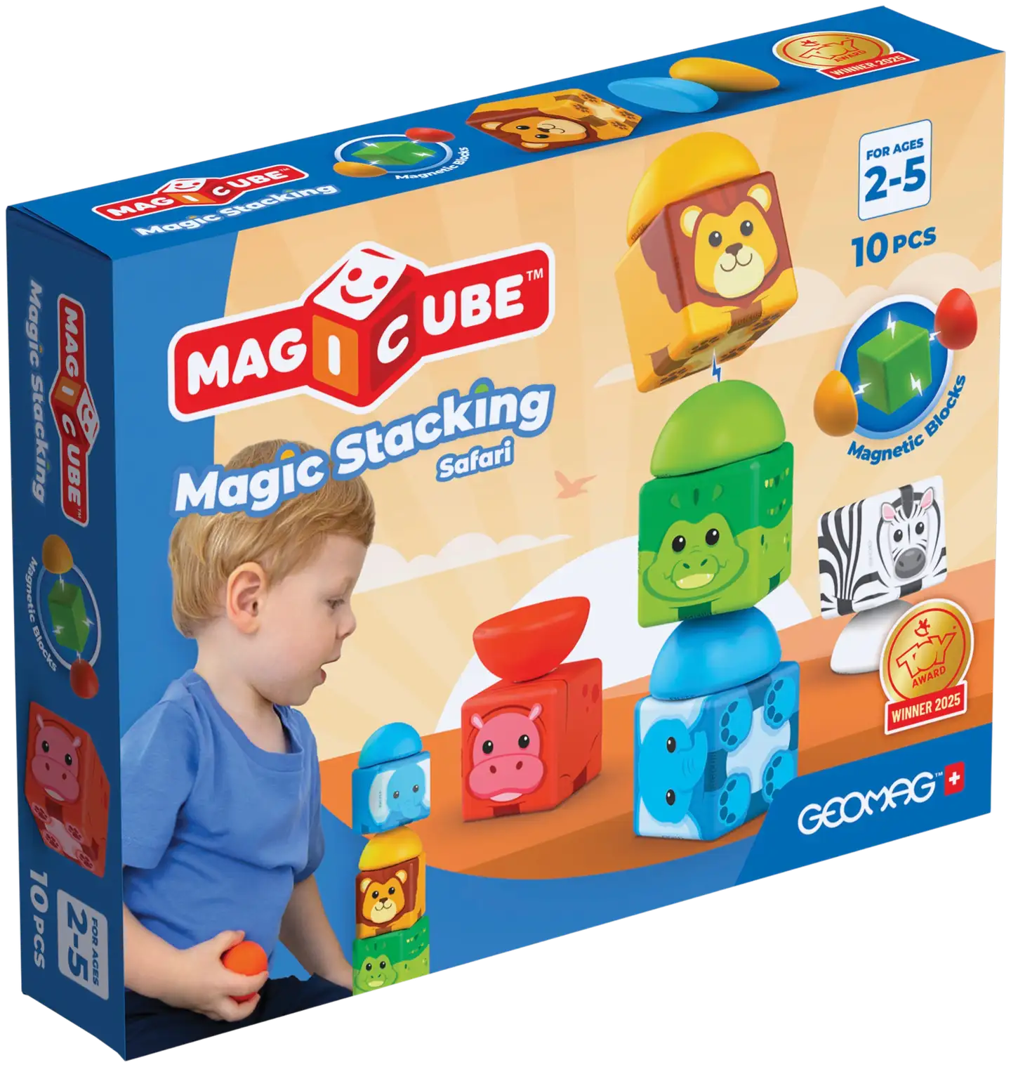 Geomag Magicube Stacking Safari -Rakennussetti - 2