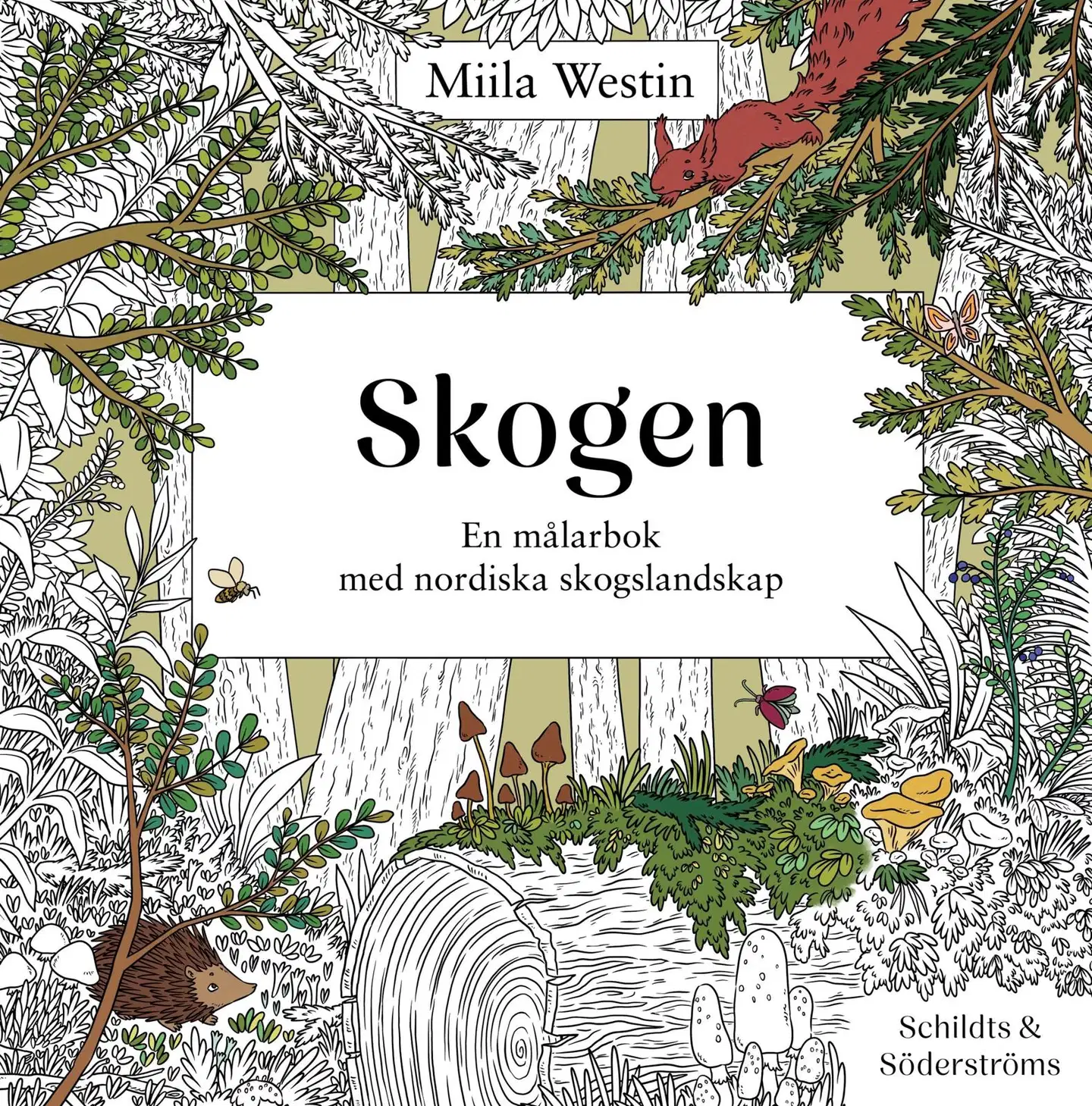 Skogen - En målarbok med nordiska skogslandskap