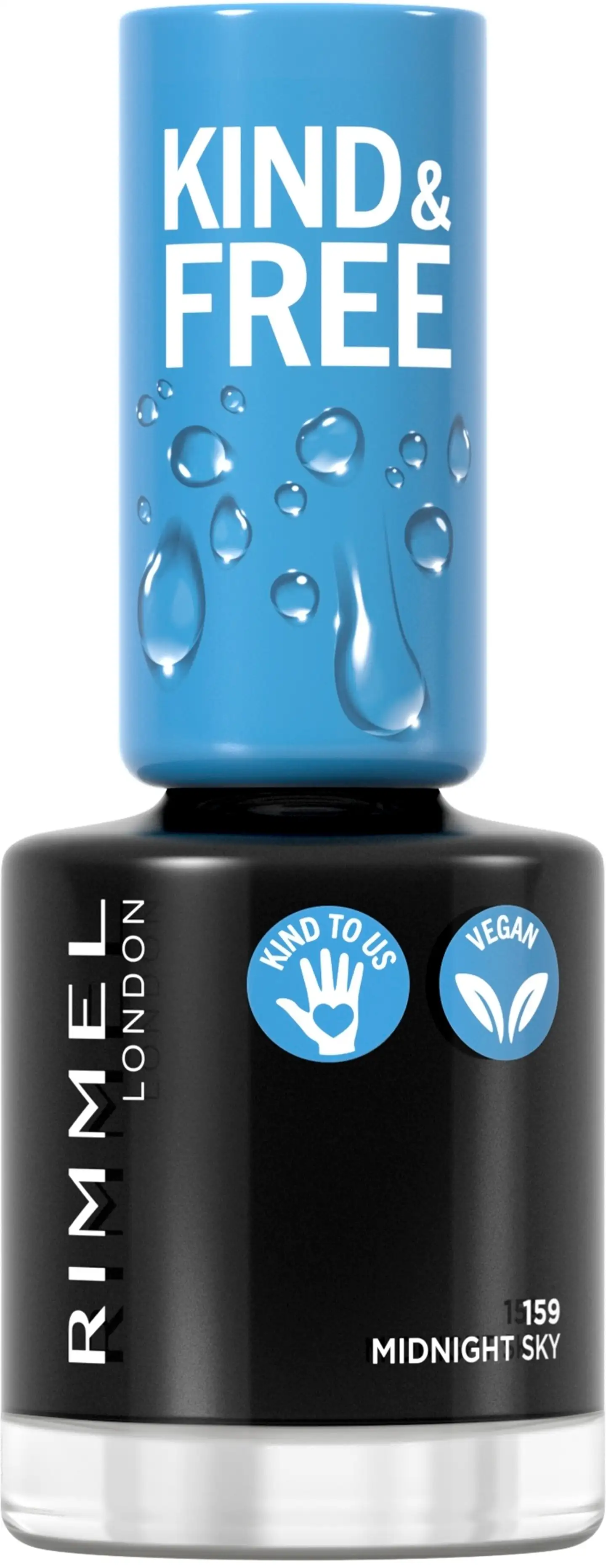 Rimmel Kind & Free Clean Nail Polish 8ml, 159 Midnight Sky kynsilakka - 11