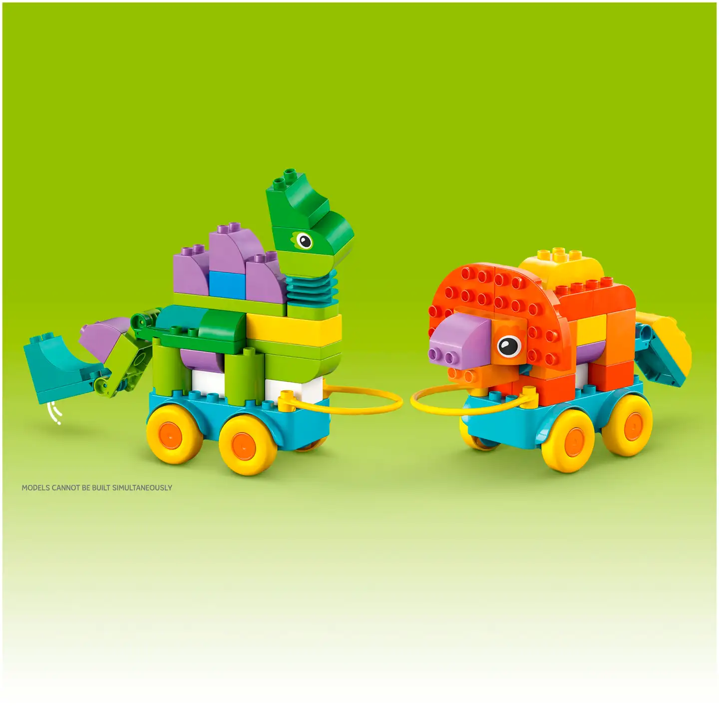 LEGO® DUPLO Town 10451 Dinosauruksia pyörien päällä – 3in1-setti - 8