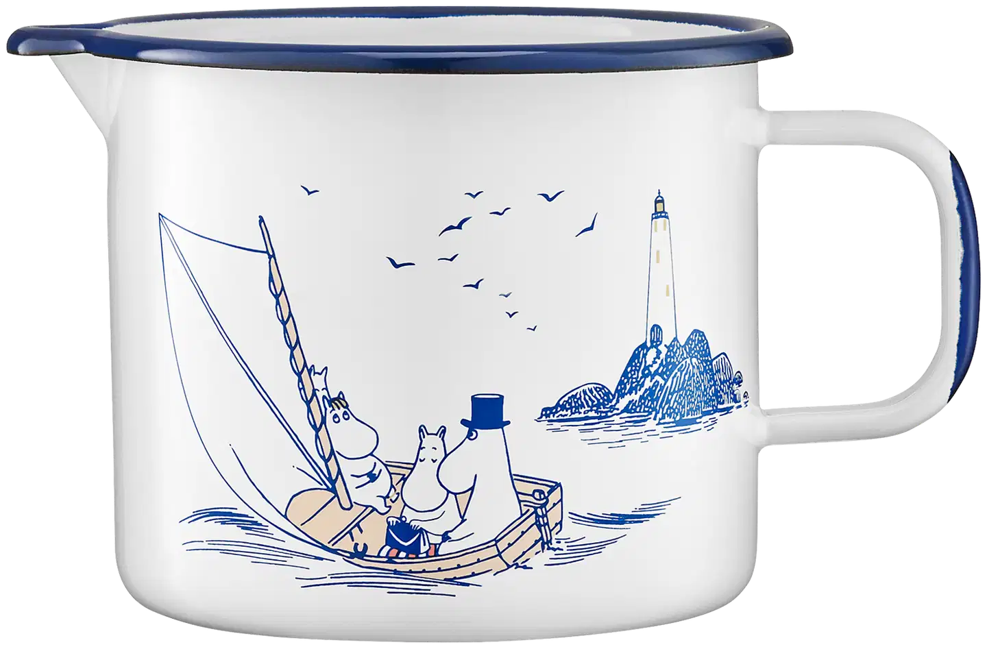 Muurla emalikannu Muumi Sailors 1,3 l - 1