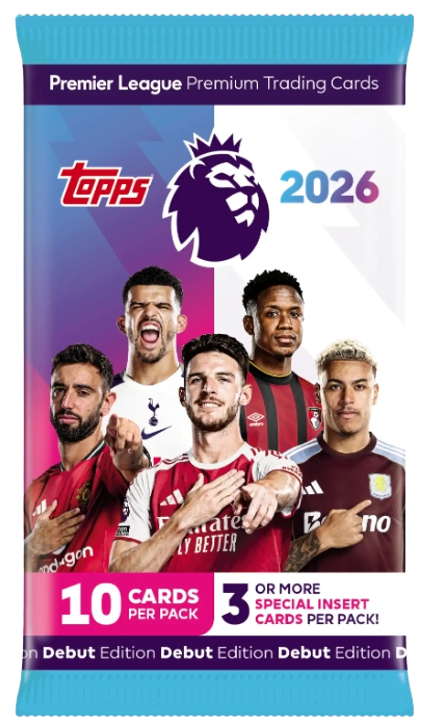 Topps Englannin Valioliiga Jalkapallokortit (10 kpl) - 1