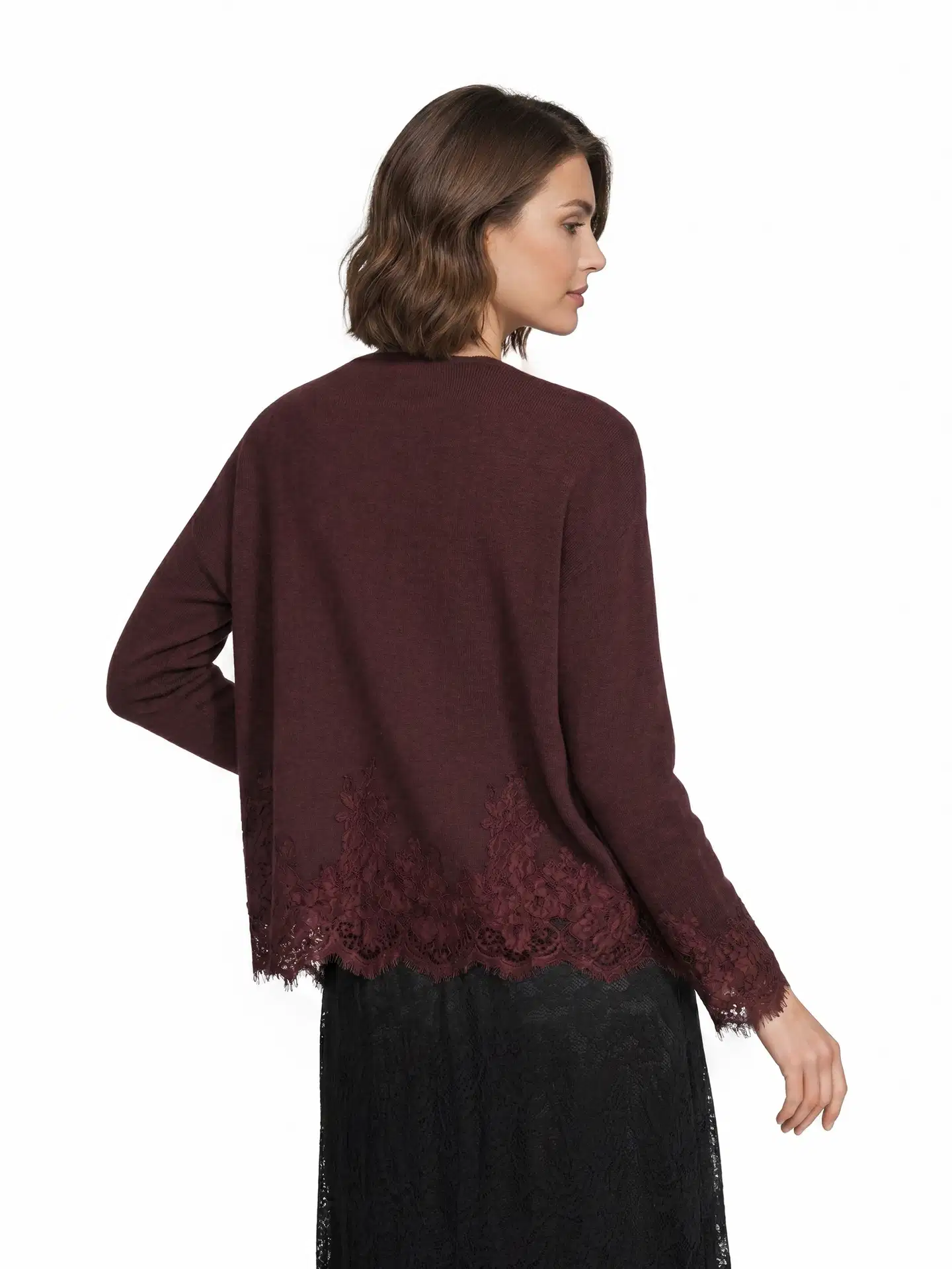 London Fog naisten juhlaneule 213L264030 - wine red - 3