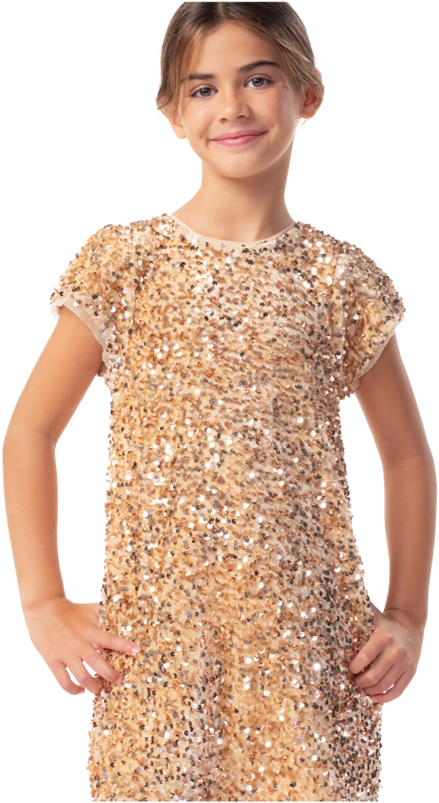 TEX lasten juhlamekko I292181 - GOLD - 2