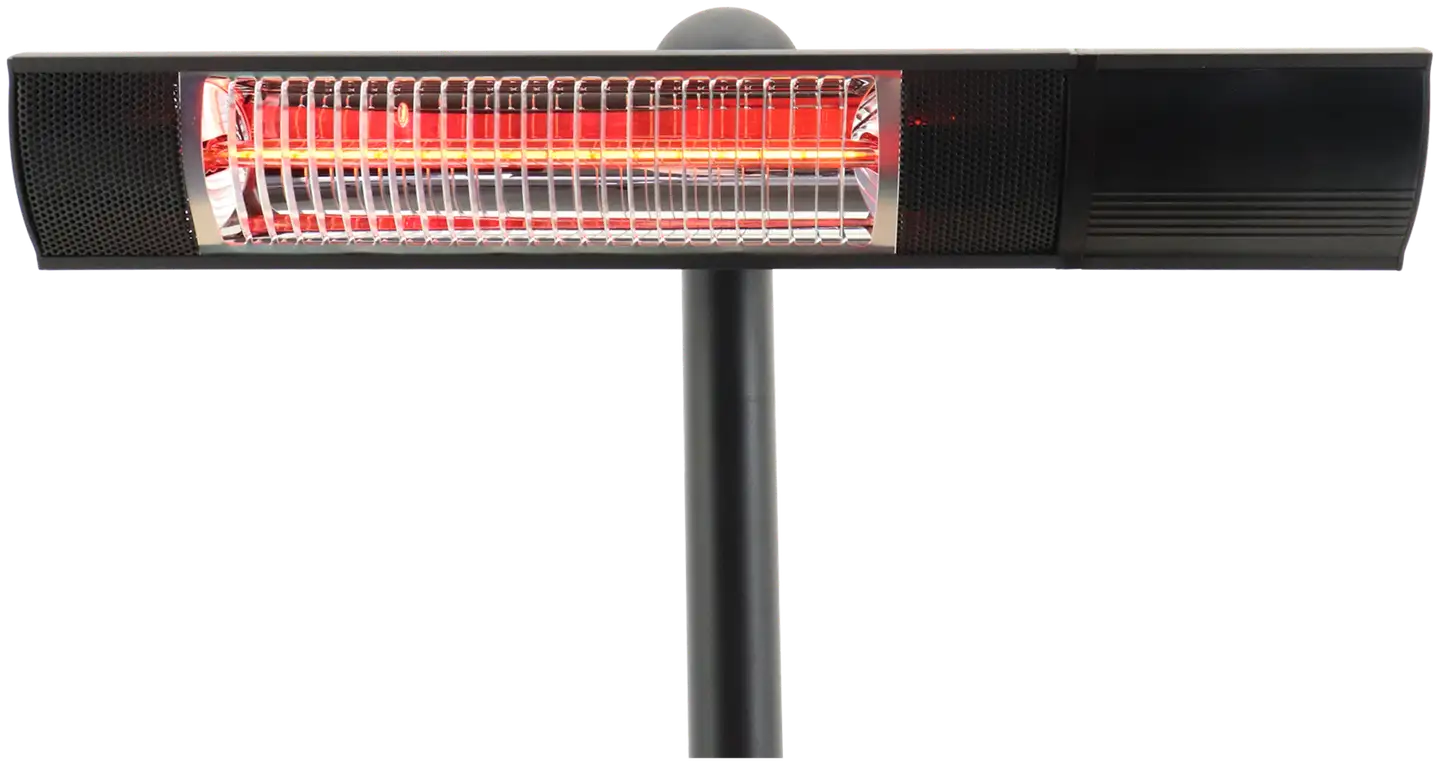 HORTUS Terassilämmitin 500/1000/1500W lattiamalli, kaukosäädin, RGT, musta - 9