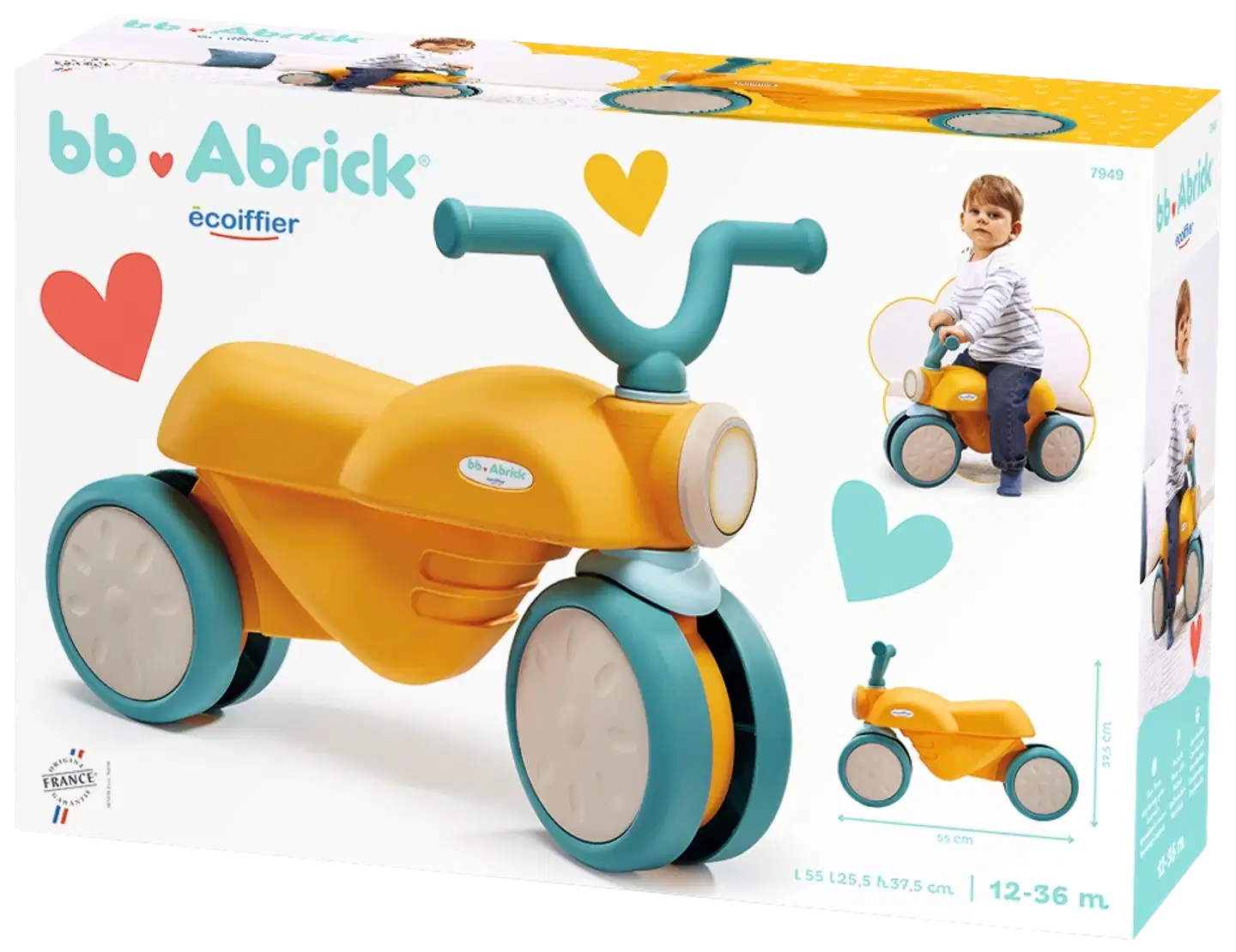 Ecoiffier - BB Abrick - My first motorbike potkuttelupyörä - 2